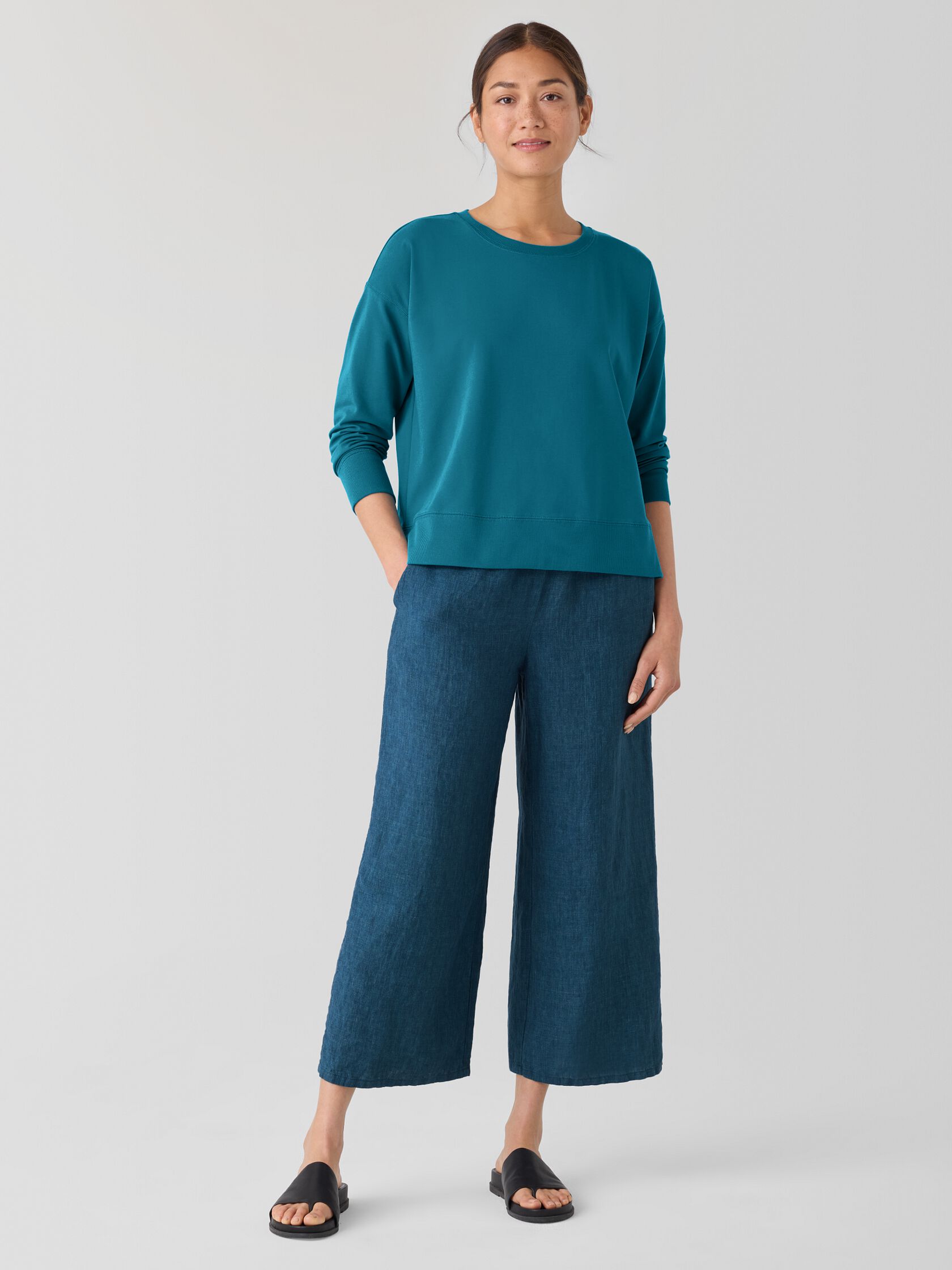 Pima Cotton Stretch Jersey Box-Top