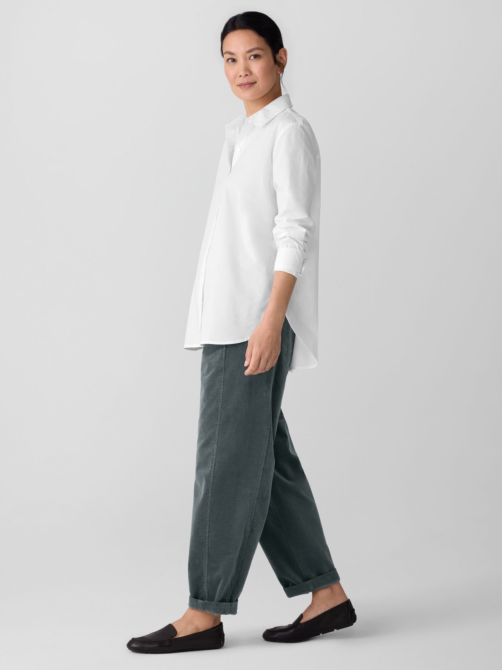 Organic Cotton Poplin&nbsp;Classic Collar Shirt