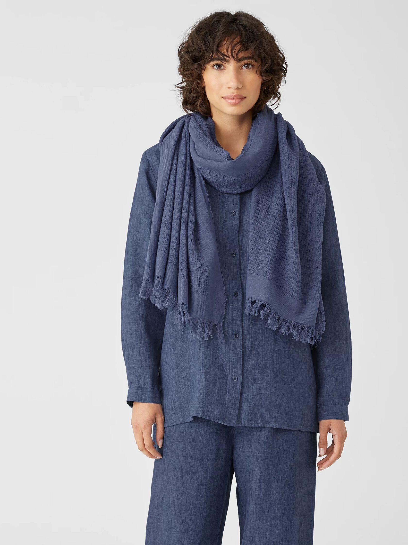 Organic Cotton Open Weave Scarf