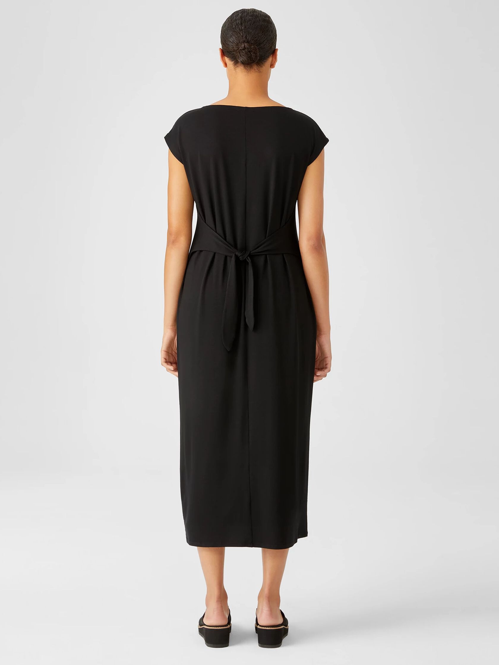 Fine Jersey Tie Waist Dress