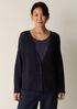 Peruvian Cotton Blend V-Neck Cardigan