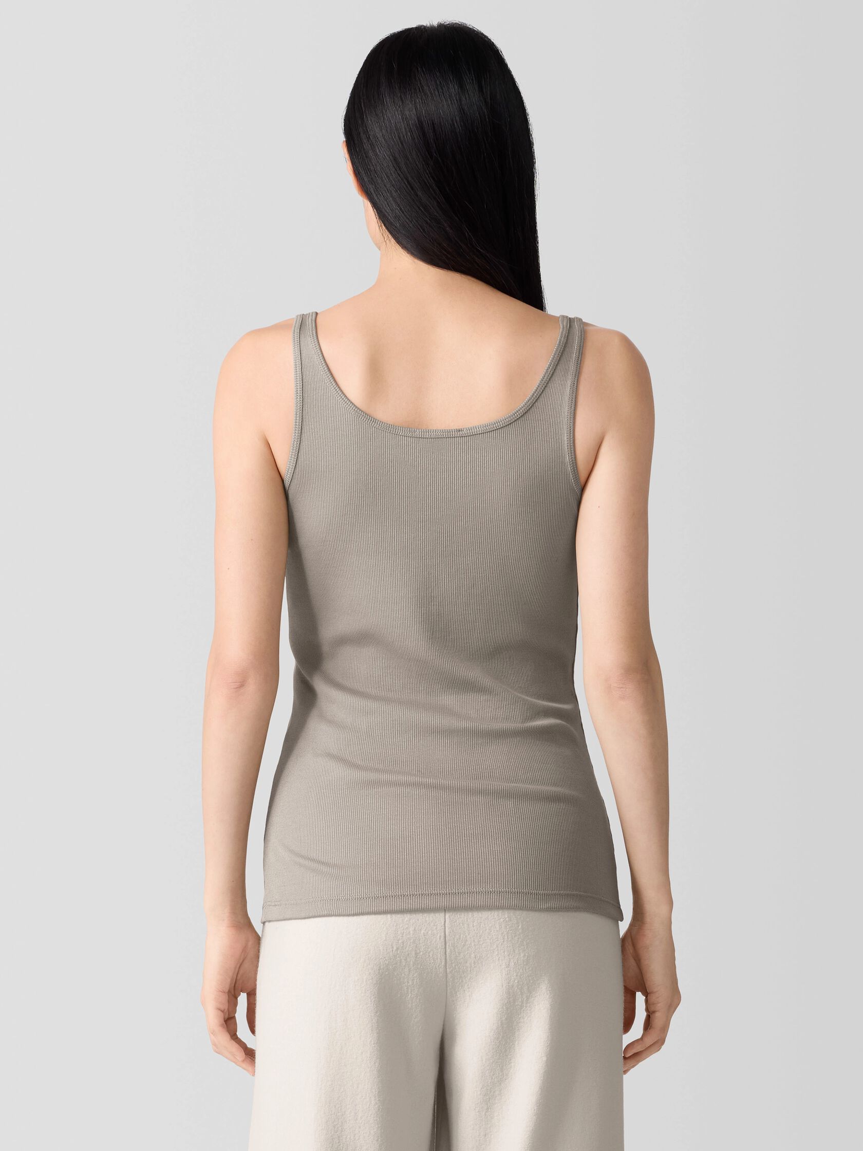 Organic Cotton Stretch Rib Tank