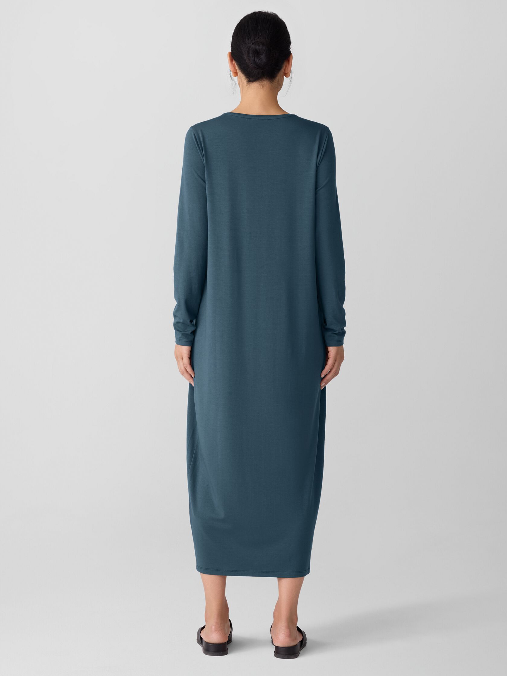 Stretch Jersey Knit Oval Dress