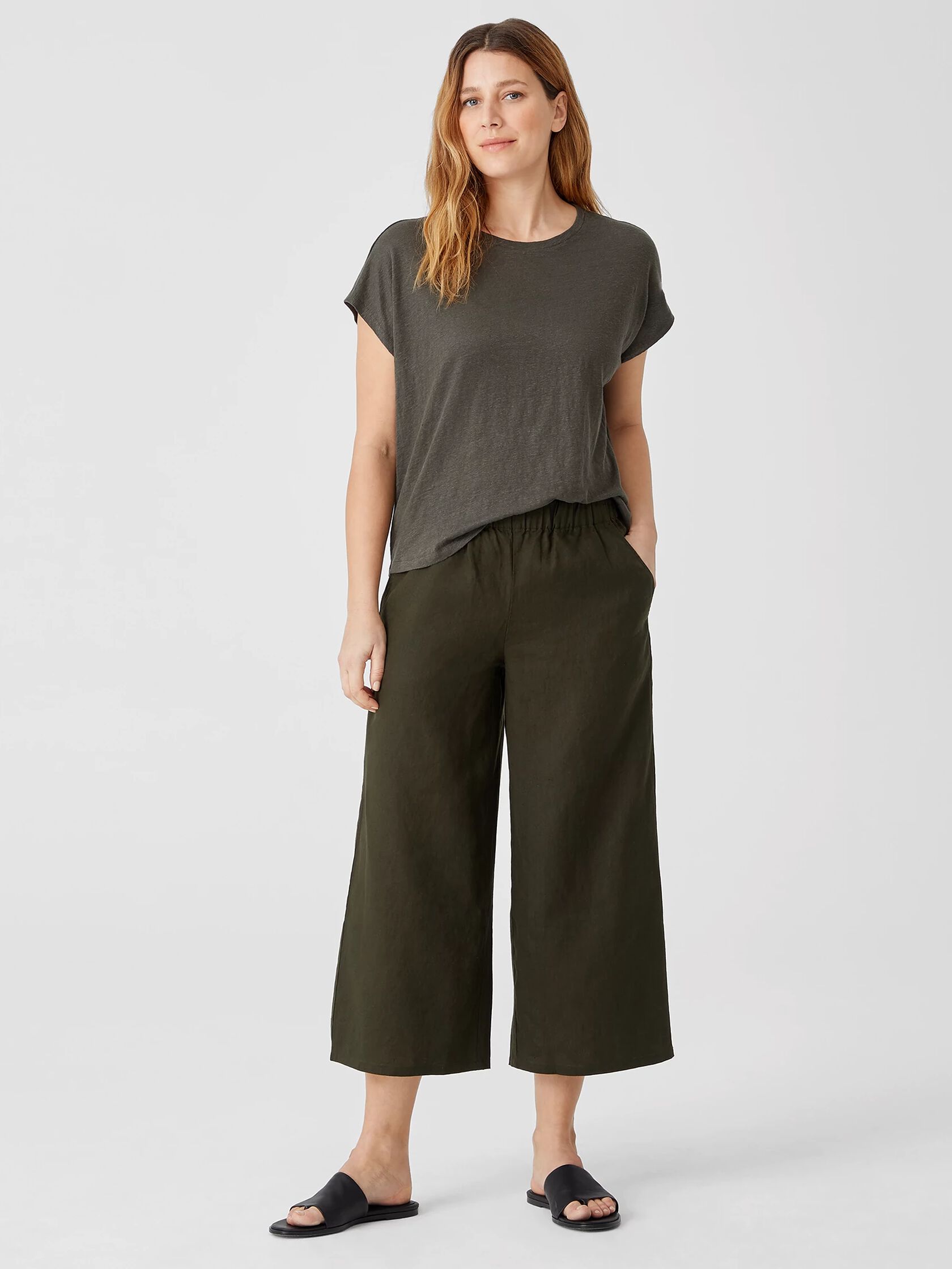Organic Linen Wide-Leg Pant