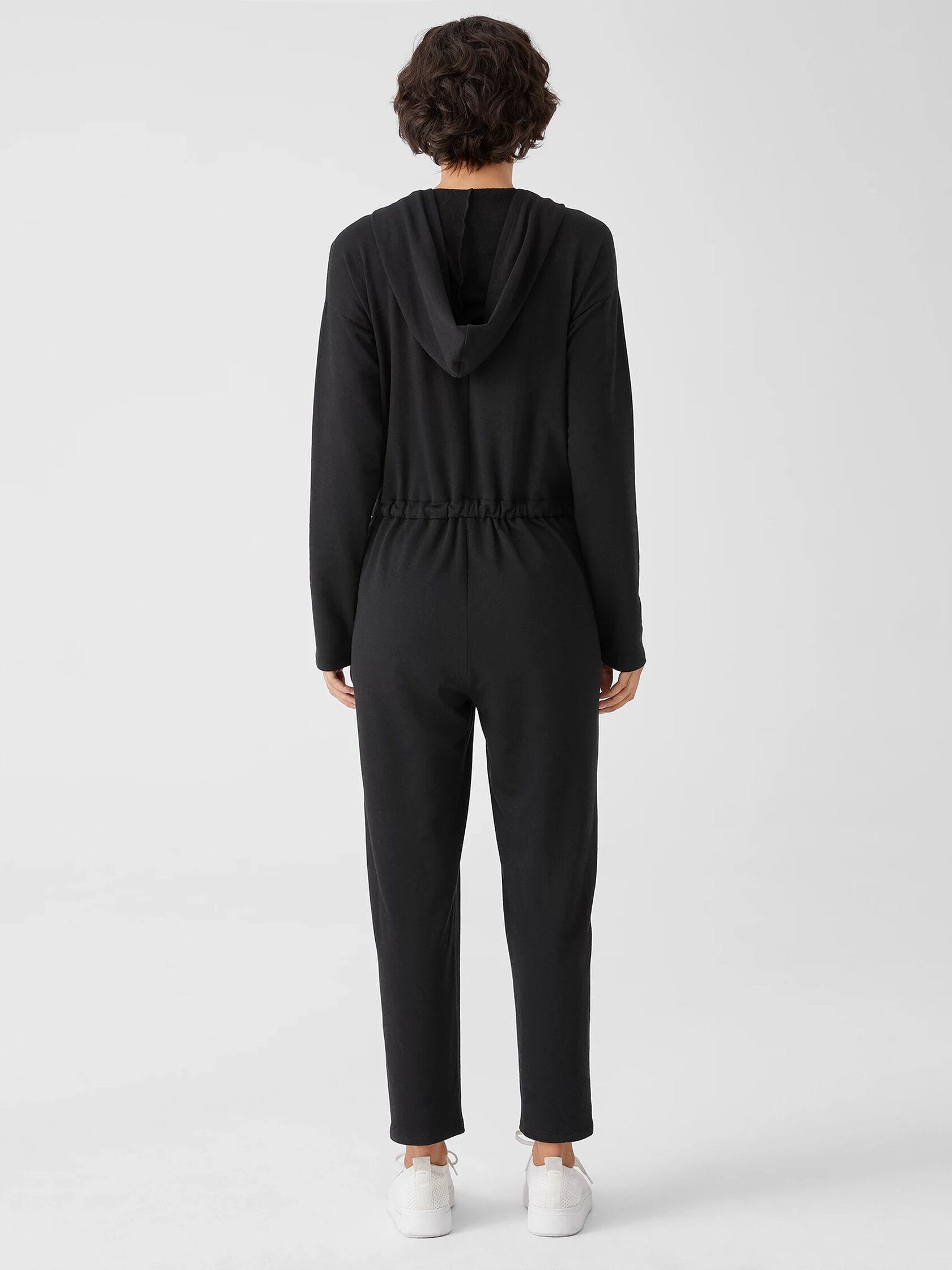 Cozy Brushed Terry Hooded Jumpsuit