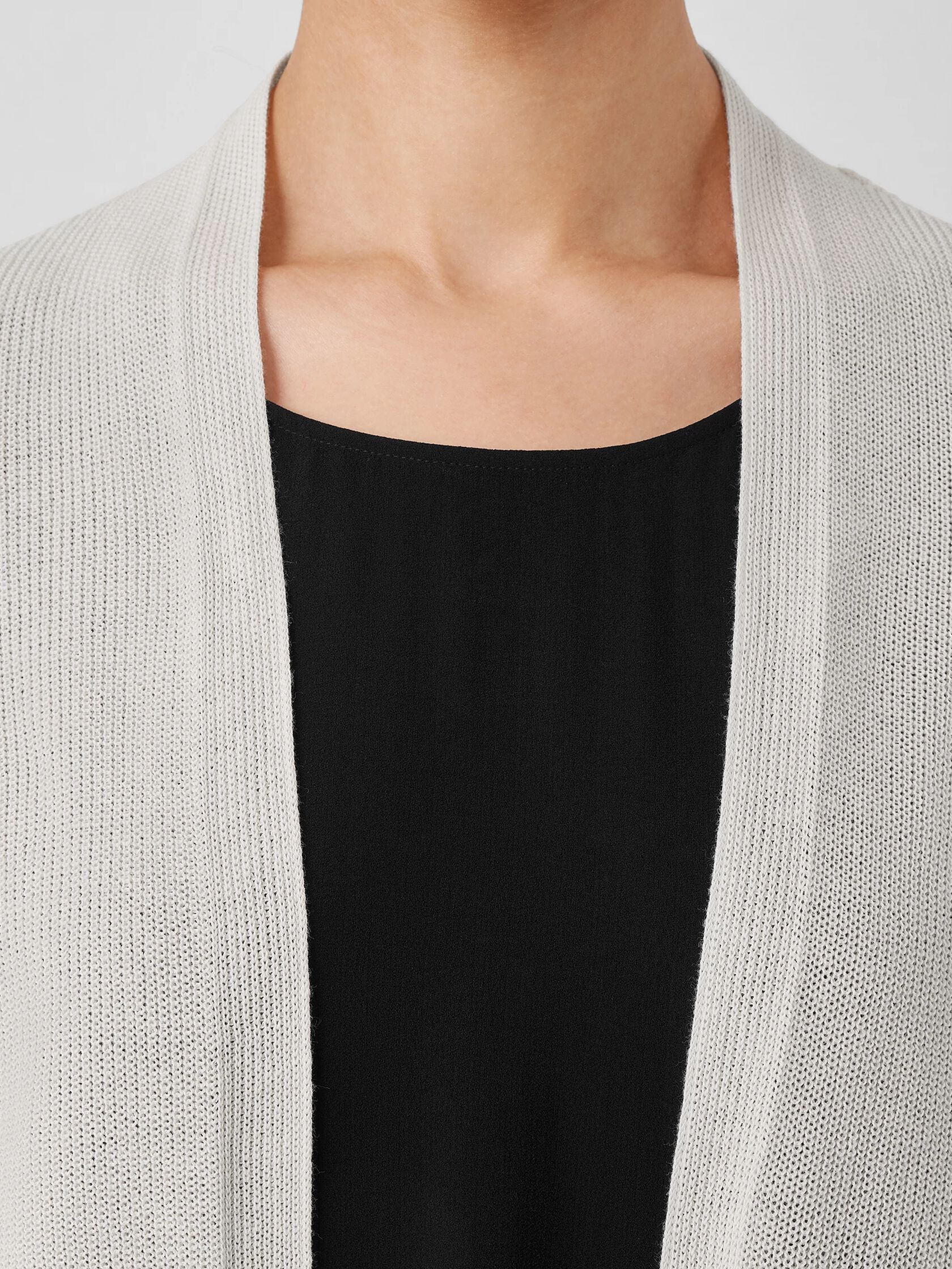 Peruvian Organic Cotton Crepe Cardigan