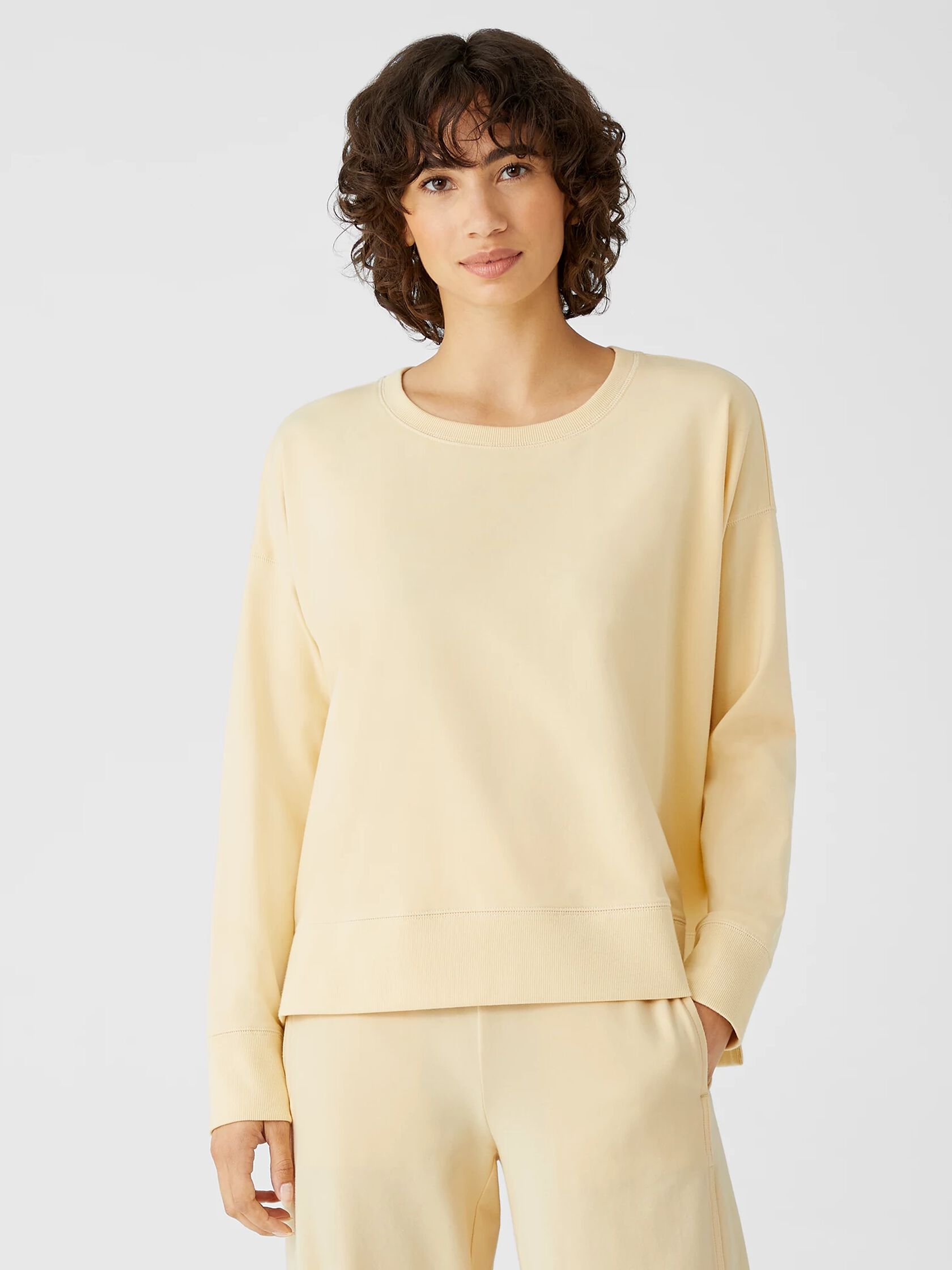 Traceable Cotton Jersey Crew Neck&nbsp;Top