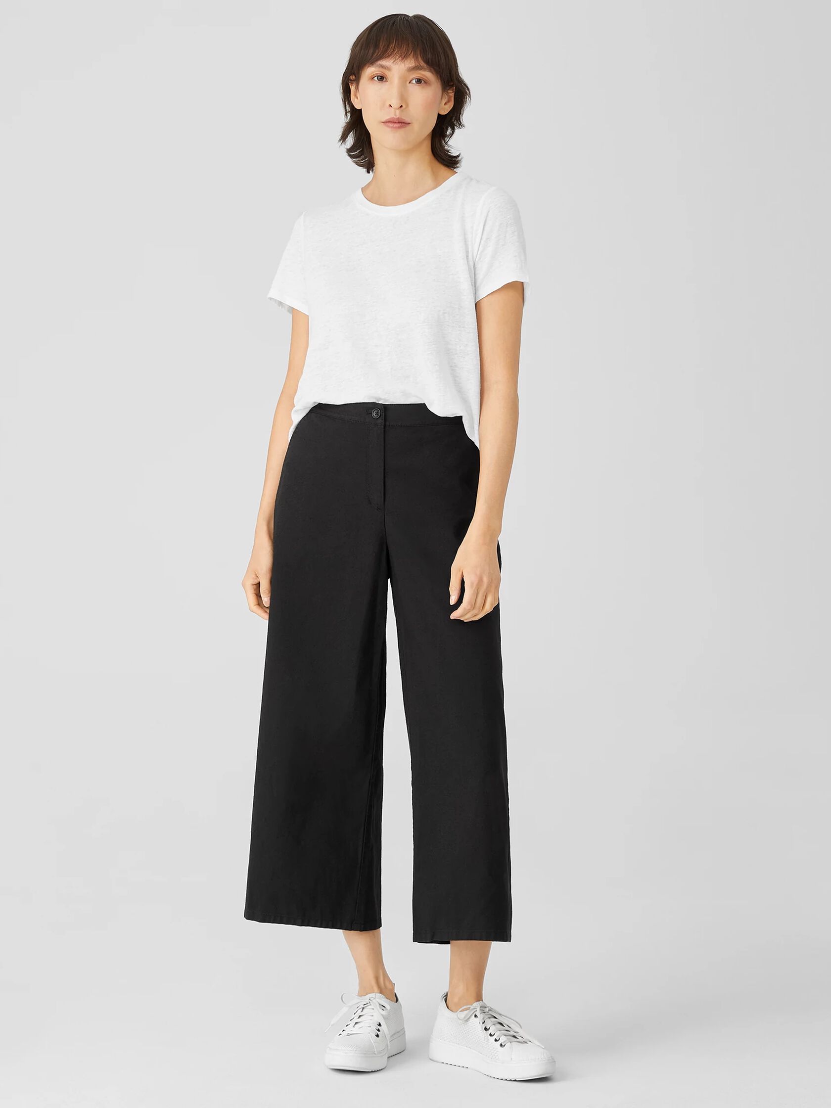 Organic Cotton Hemp Stretch Wide-Leg Pant