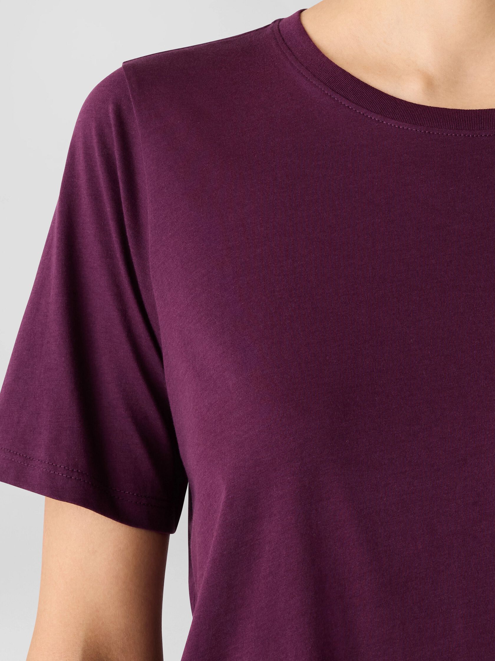 Organic Pima Cotton Jersey Round Neck Tee