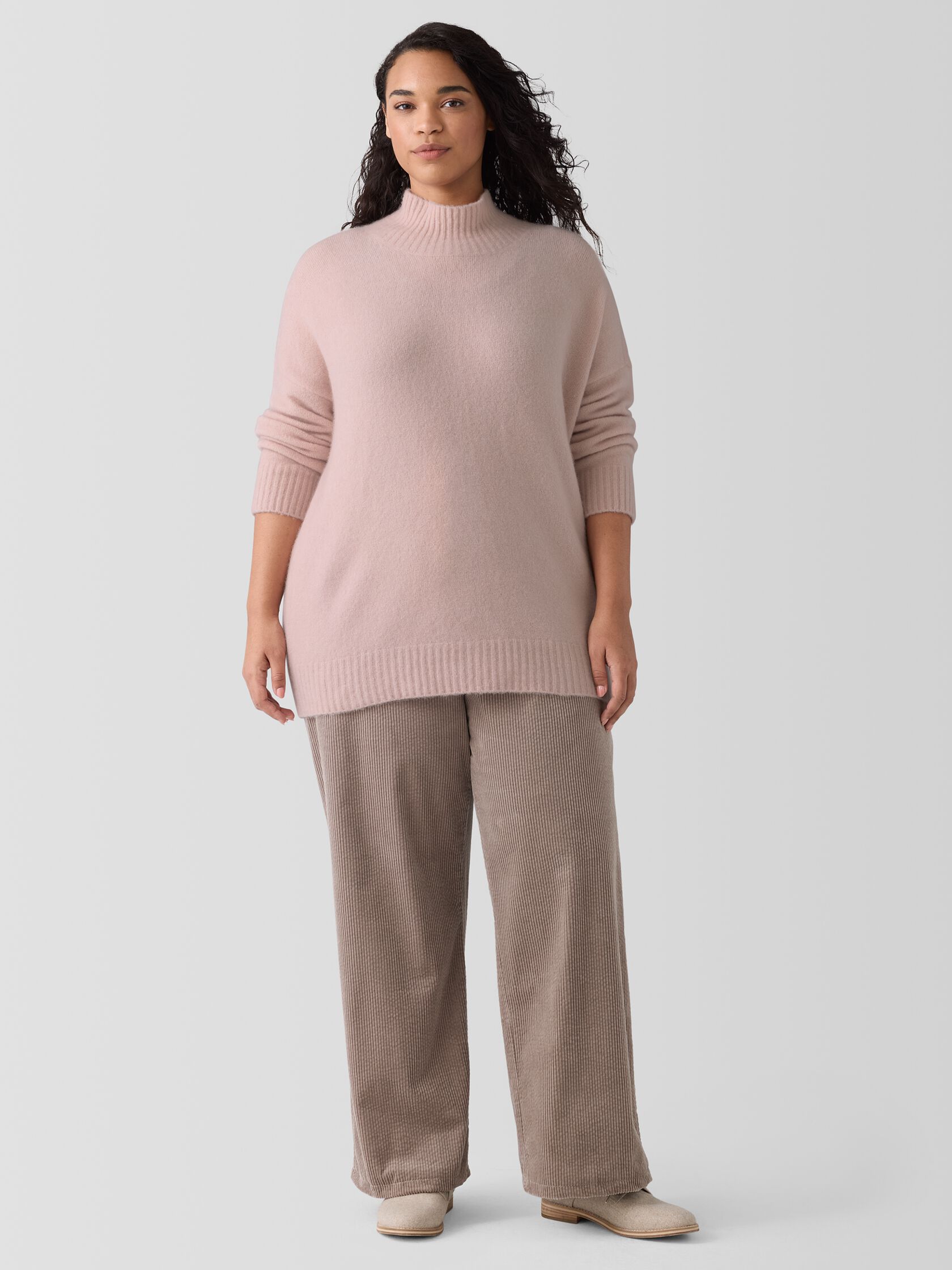 Organic Cotton Corduroy Wide-Leg Pant