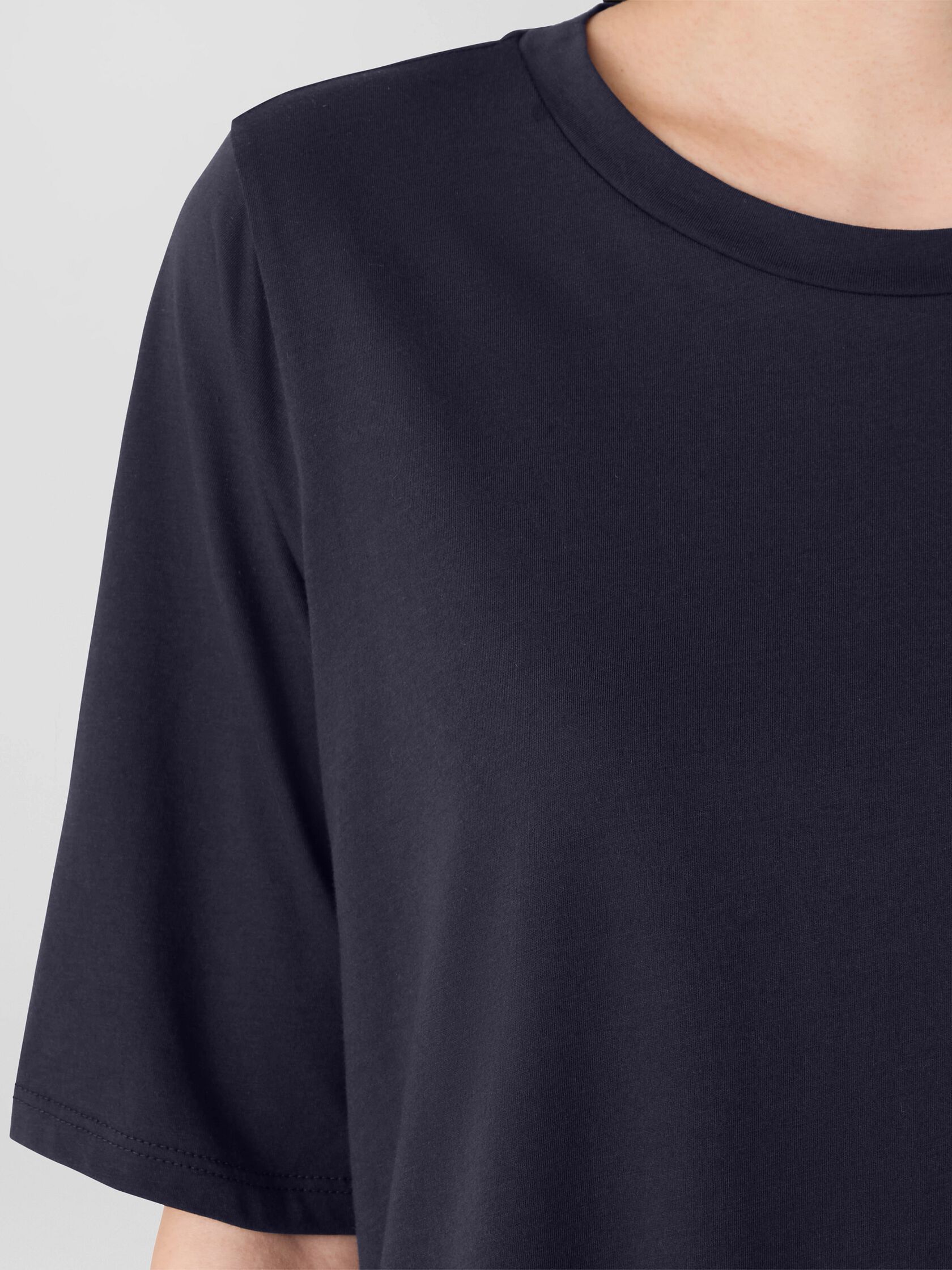 Organic Pima Cotton Jersey Long Tee