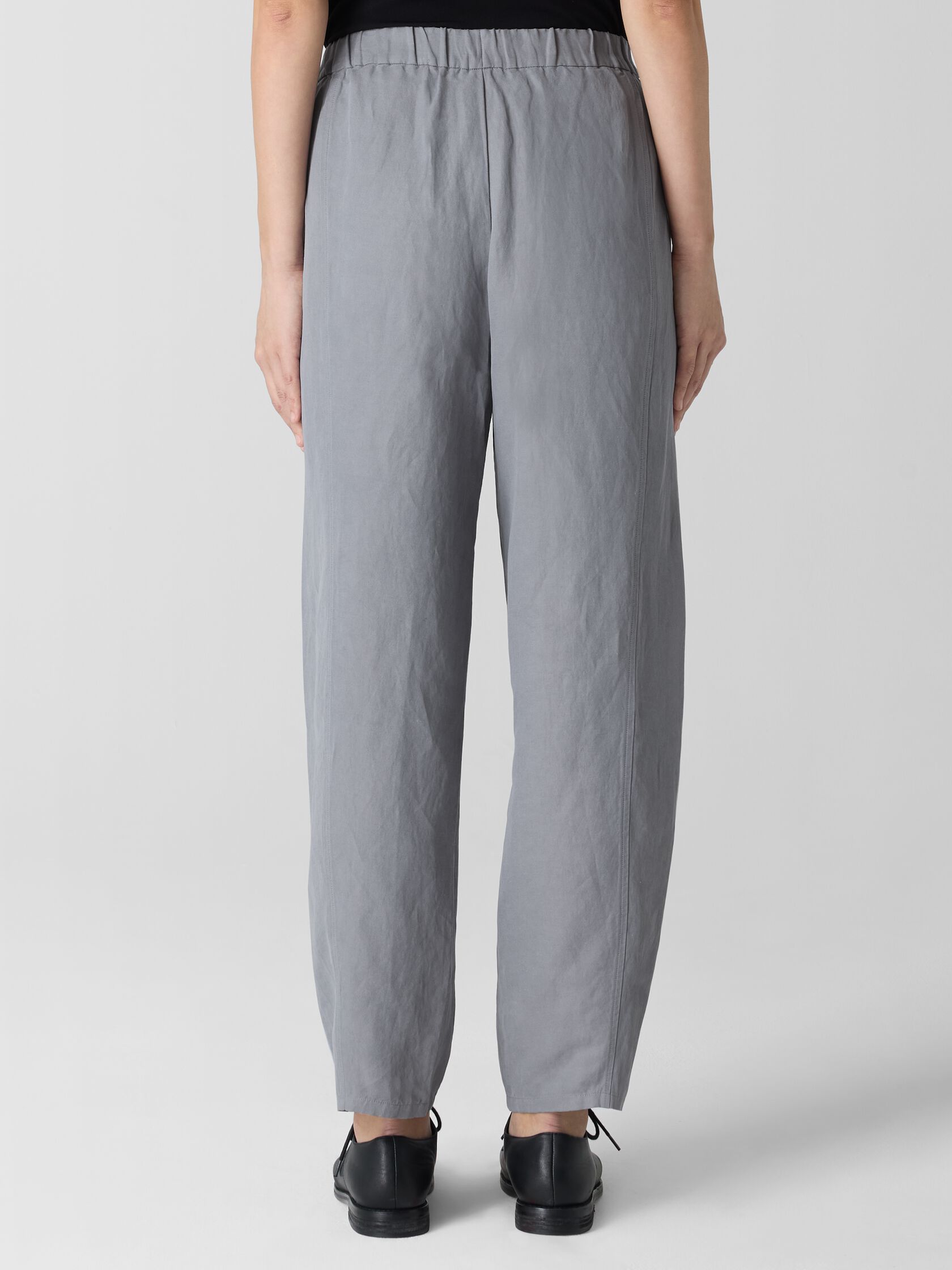 Linen Silk Twill Lantern Pant