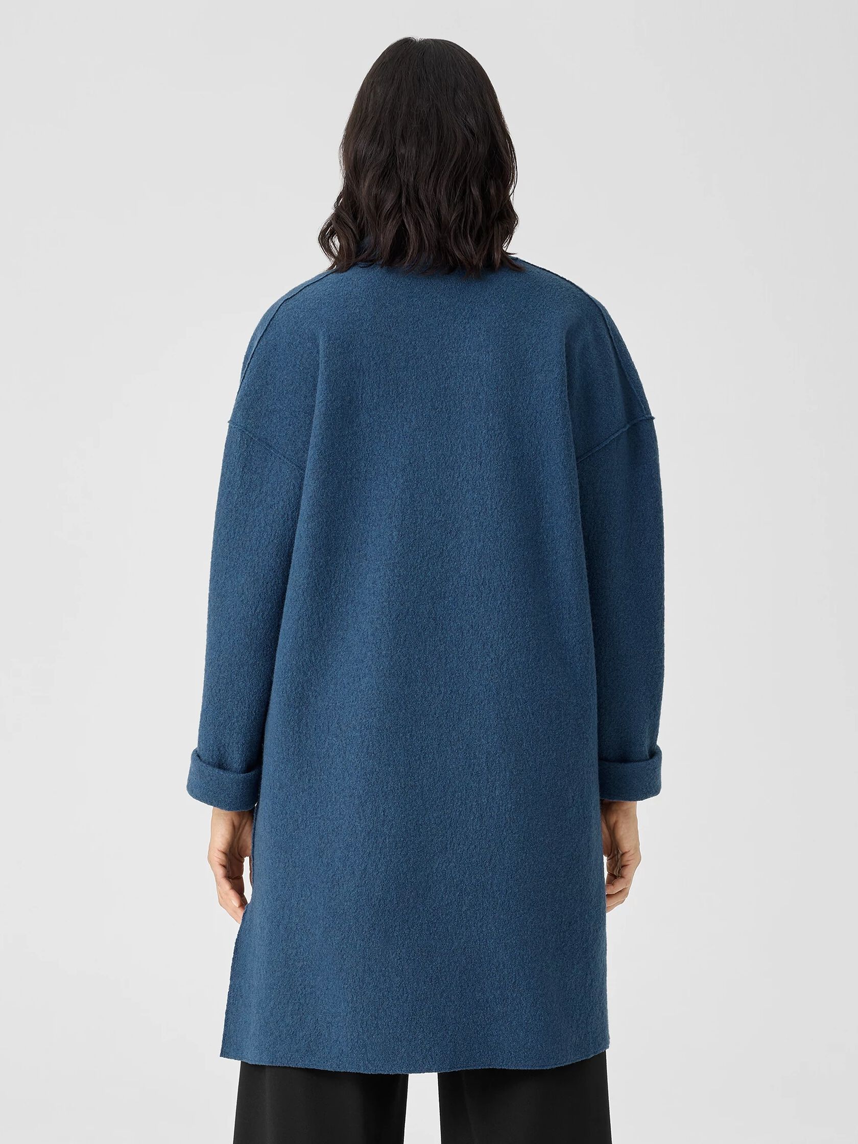 Lightweight Boiled Wool Coat