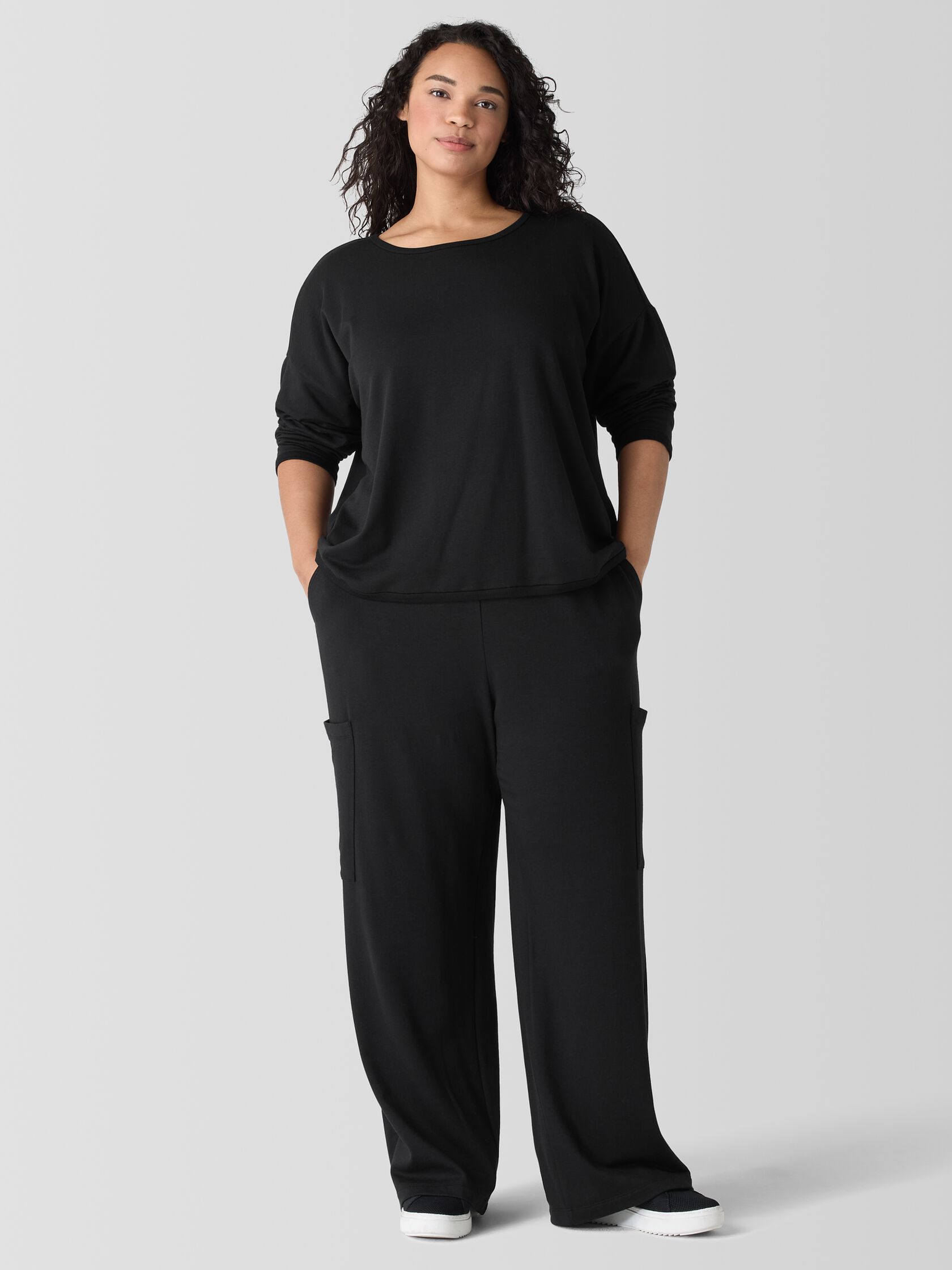 Cozy Brushed Terry Hug Cargo Pant