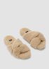 Dello Shearling Slide Sandal