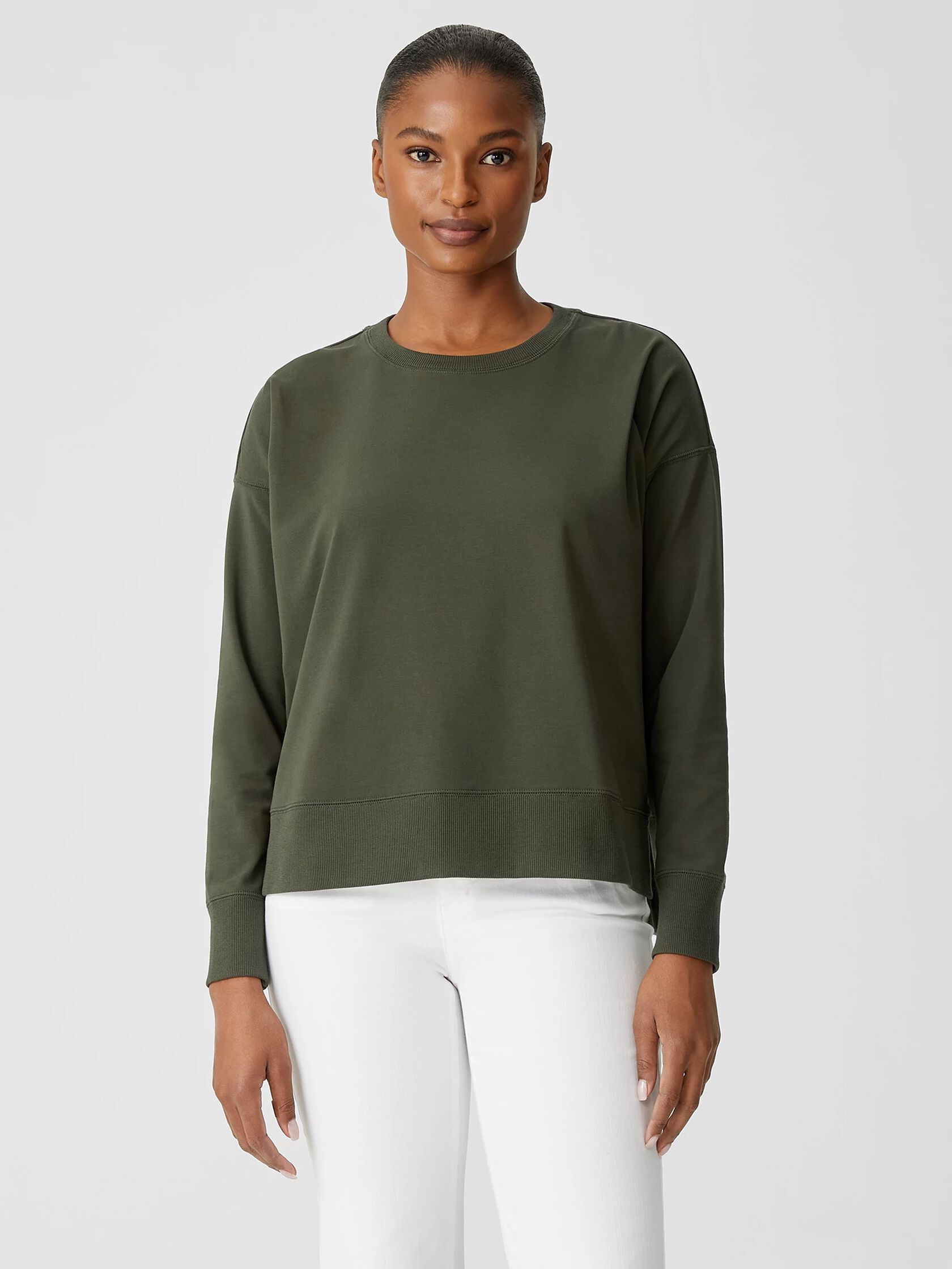 Organic Pima Cotton Stretch Jersey Box-Top