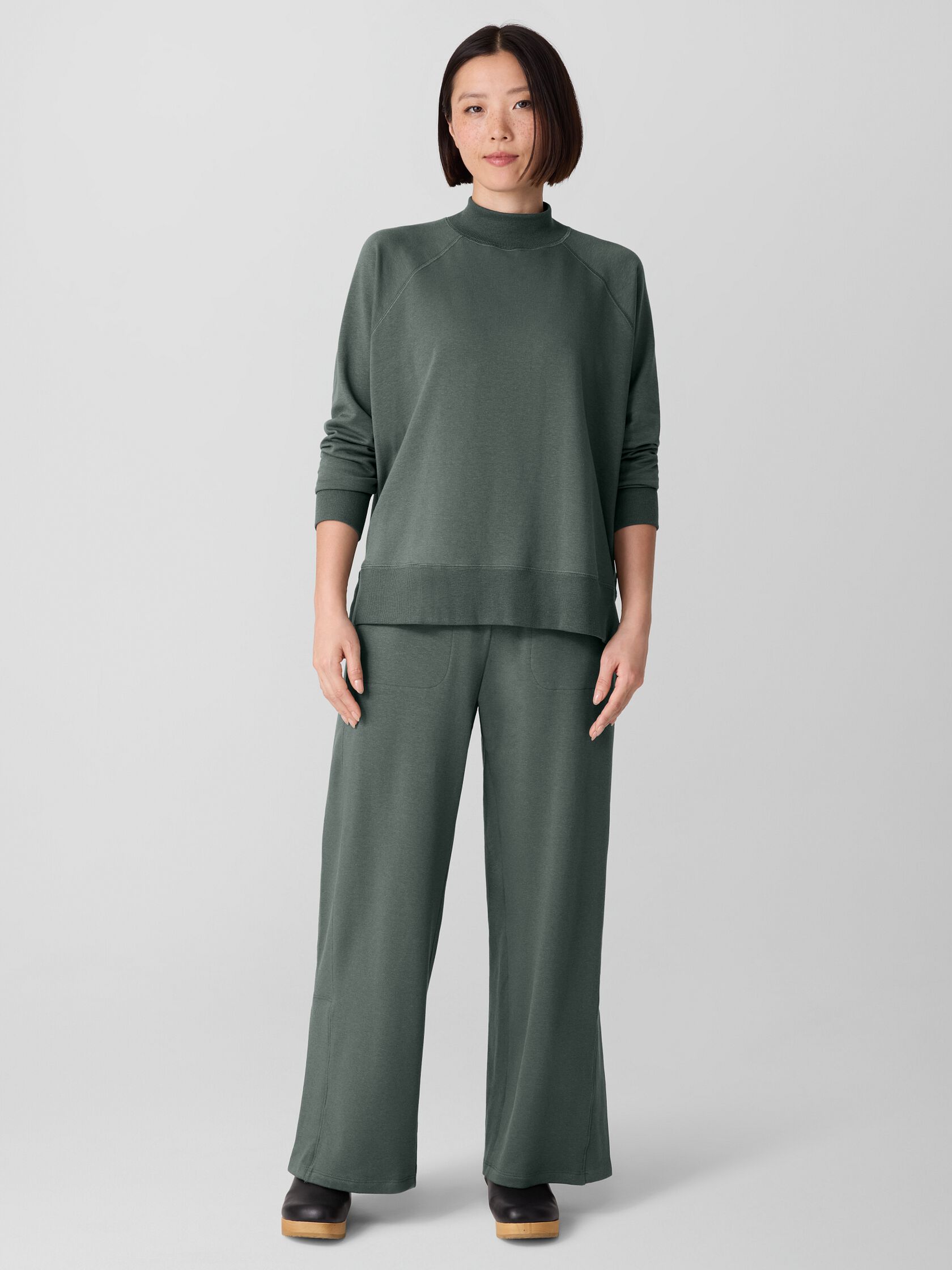 Cozy Brushed Terry Hug Straight Pant