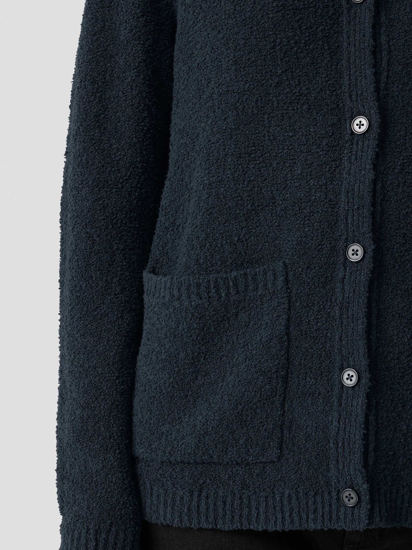 Cotton Fluff Classic Collar Cardigan