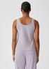 Organic Pima Cotton Stretch Jersey Scoop Neck Tank