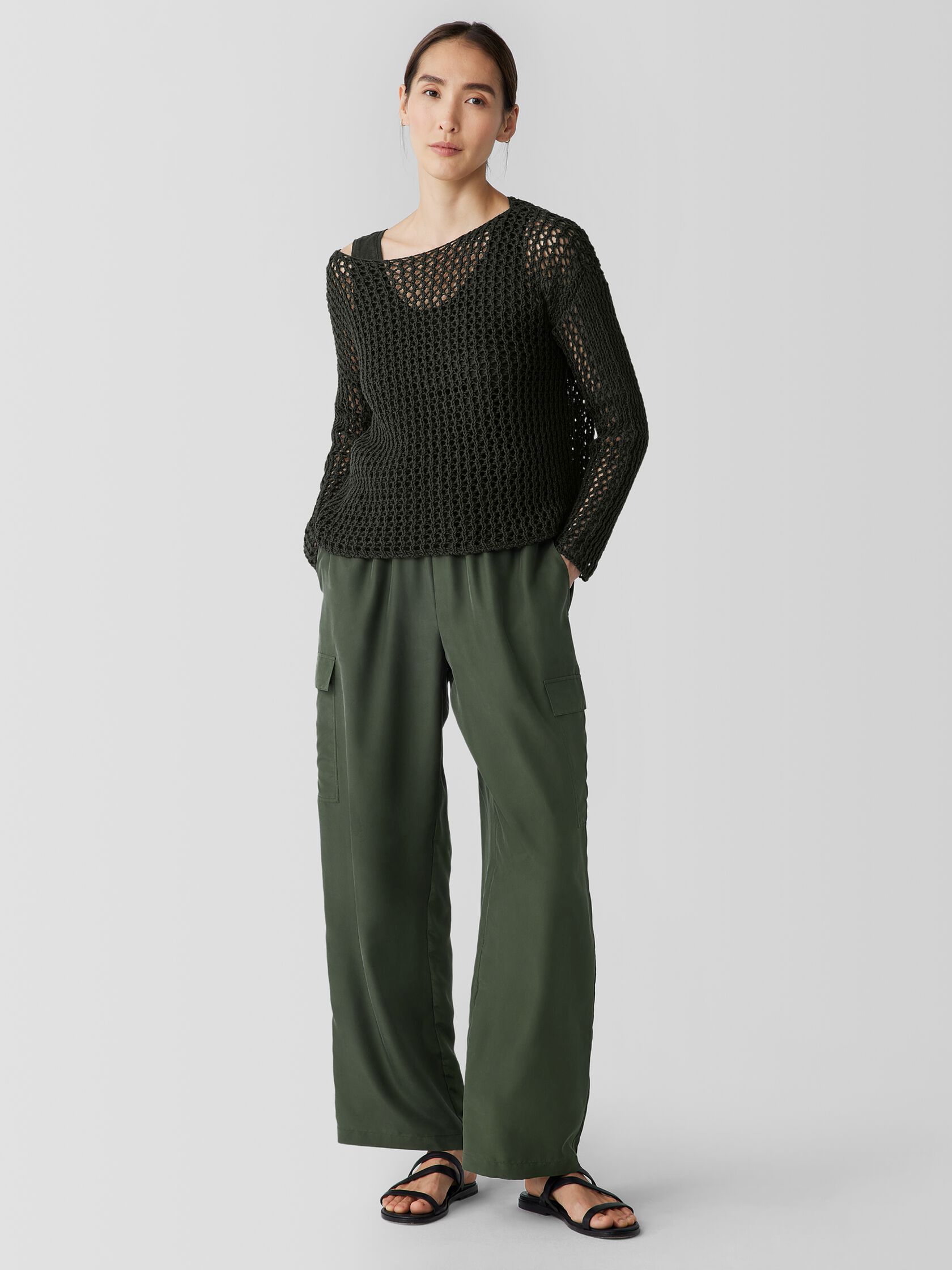 Peruvian Organic Cotton Cord Bateau Neck Top