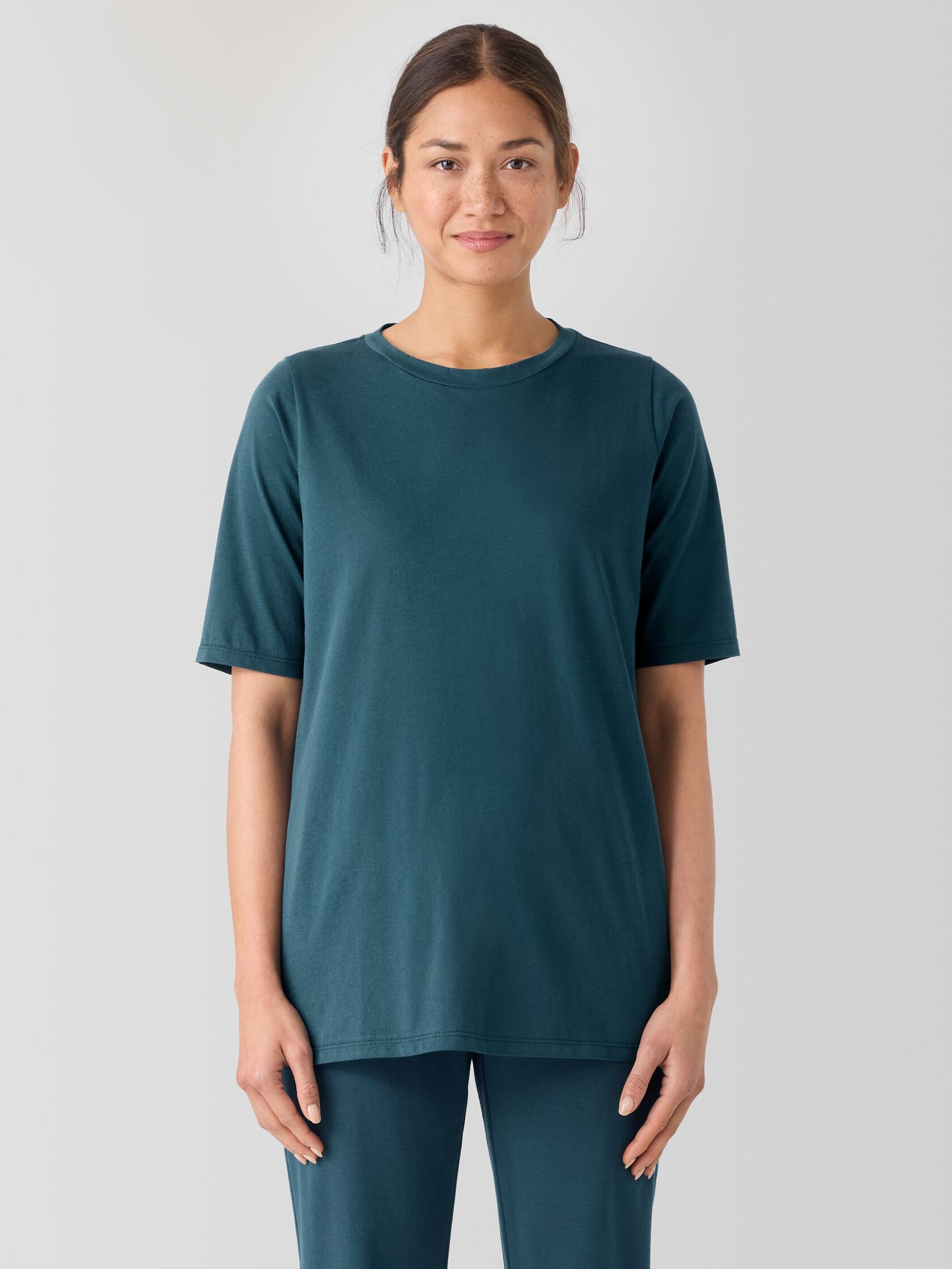 Organic Pima Cotton Jersey Long Tee