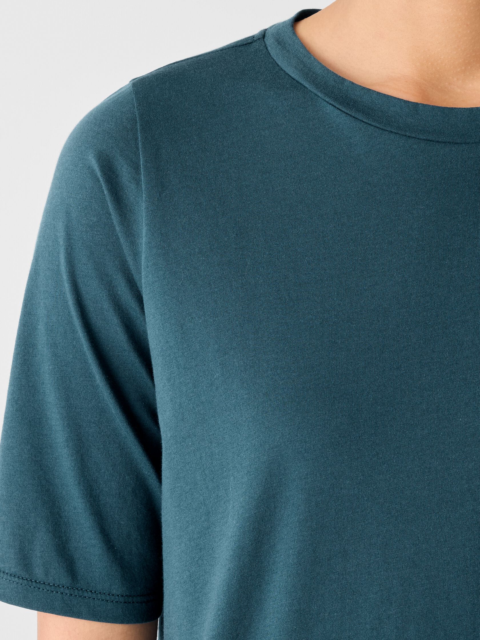 Organic Pima Cotton Jersey Long Tee