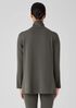 Cozy Brushed Terry Hug Funnel Neck Long Top