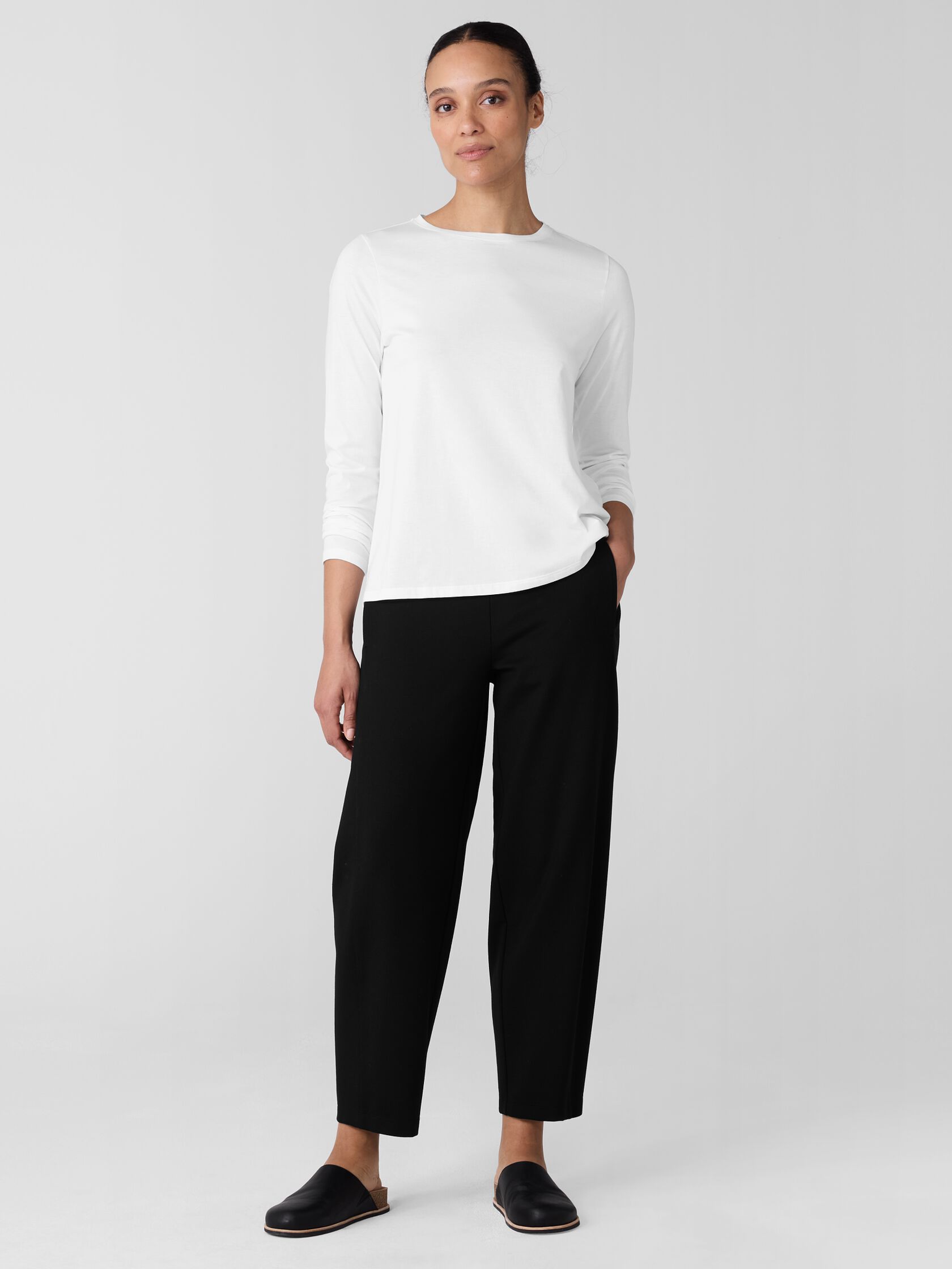 Organic Pima Cotton Jersey Long-Sleeve Tee