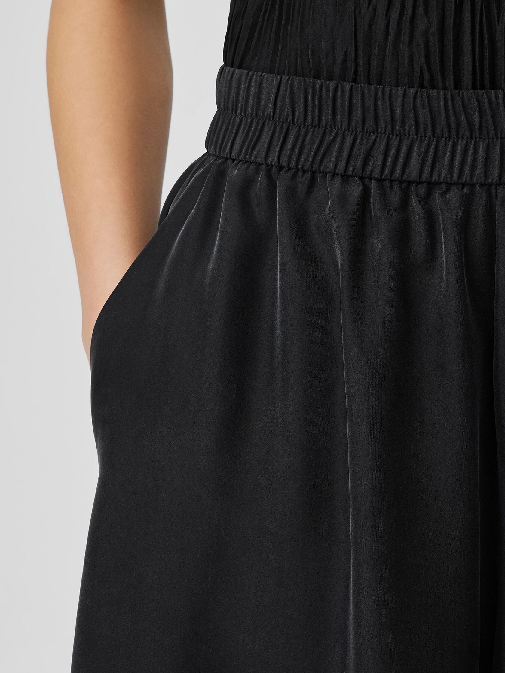 Washed Silk Skirt&nbsp;Pant