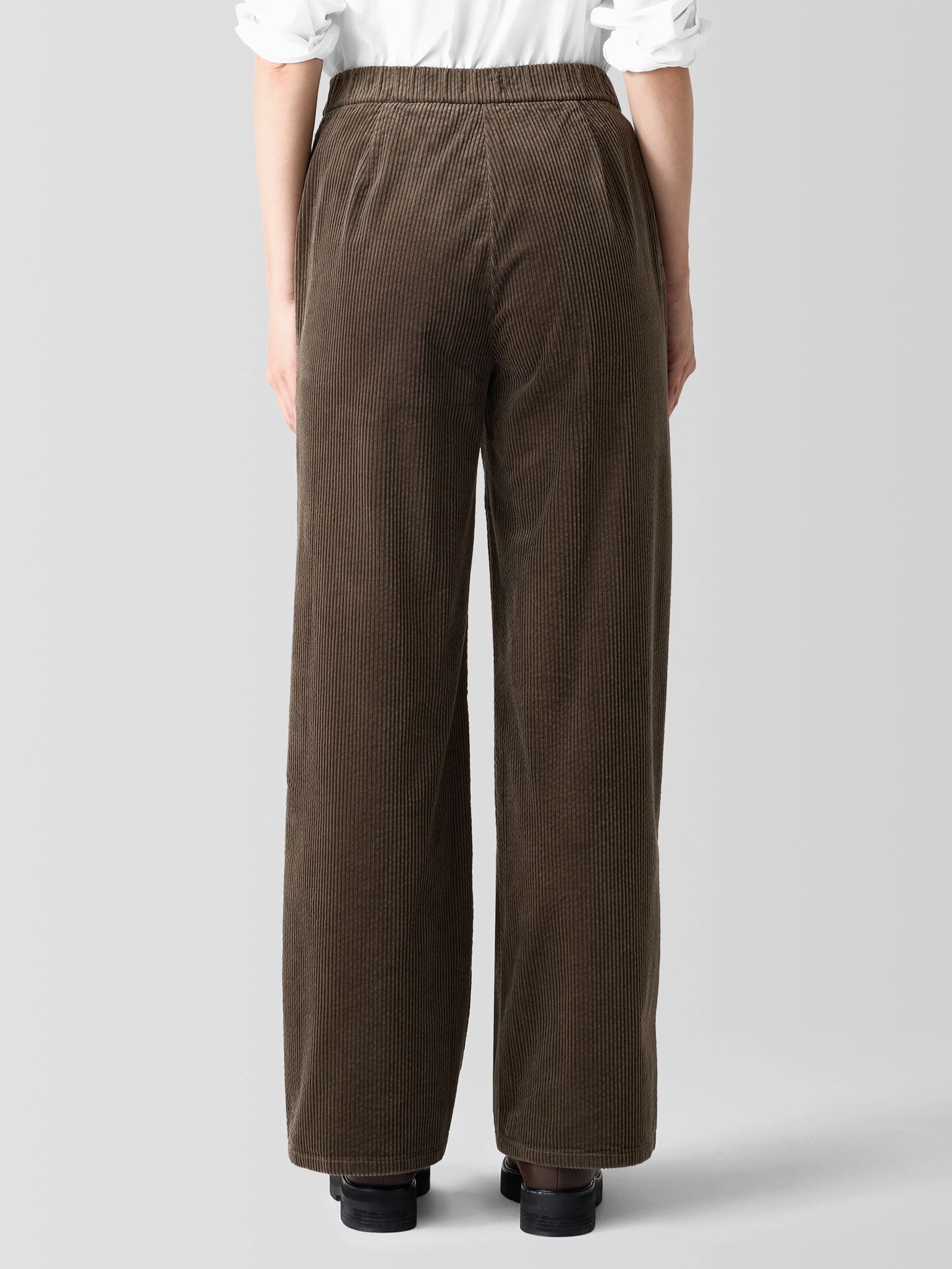 Organic Cotton Corduroy Wide-Leg Pant