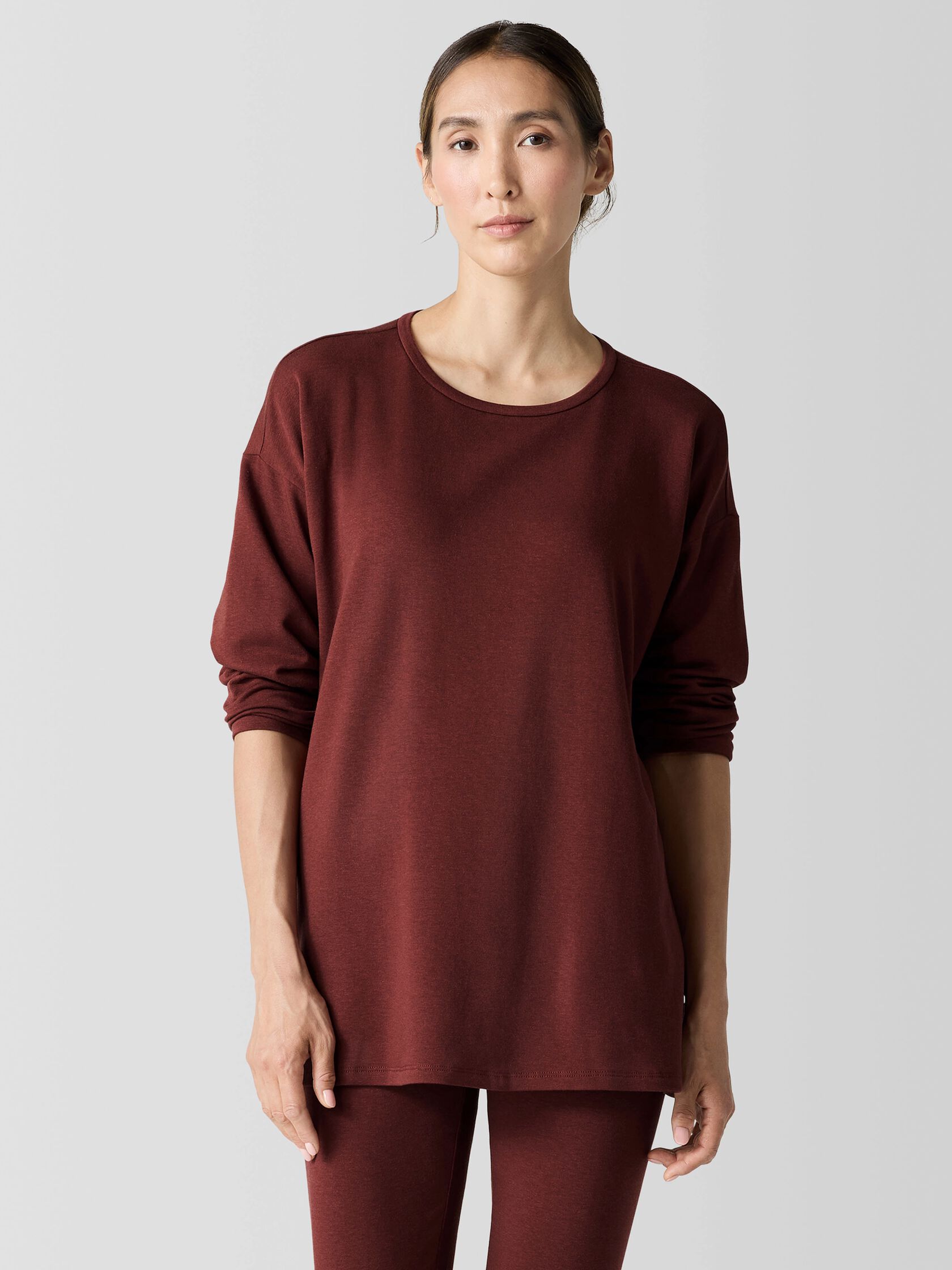 Cozy Brushed Terry Hug Long Box-Top