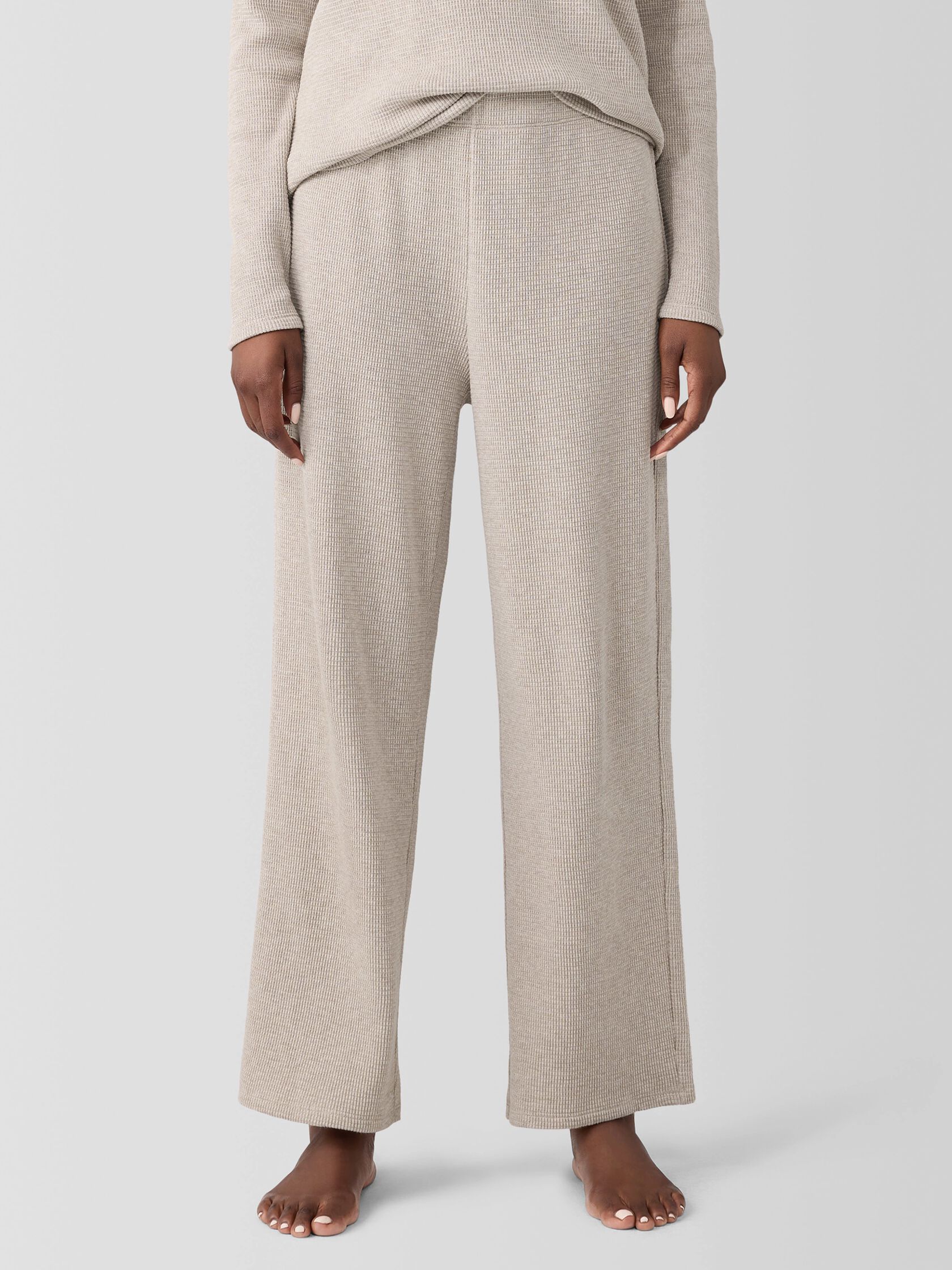 M&eacute;lange Organic Cotton Waffle Sleep Pant