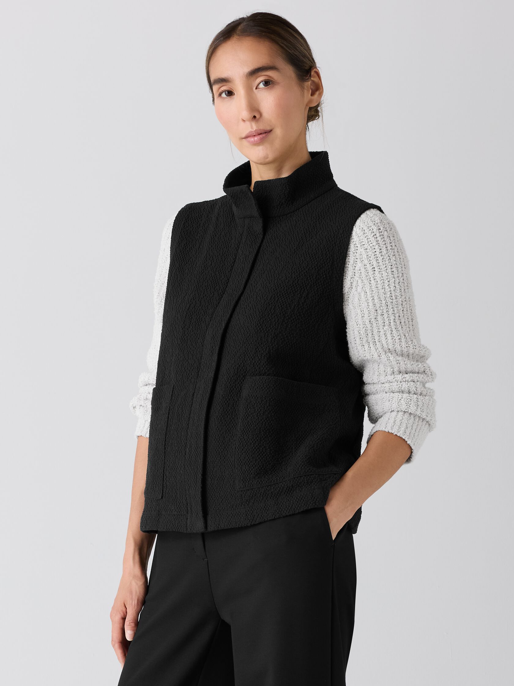 Organic Cotton Tweed Vest