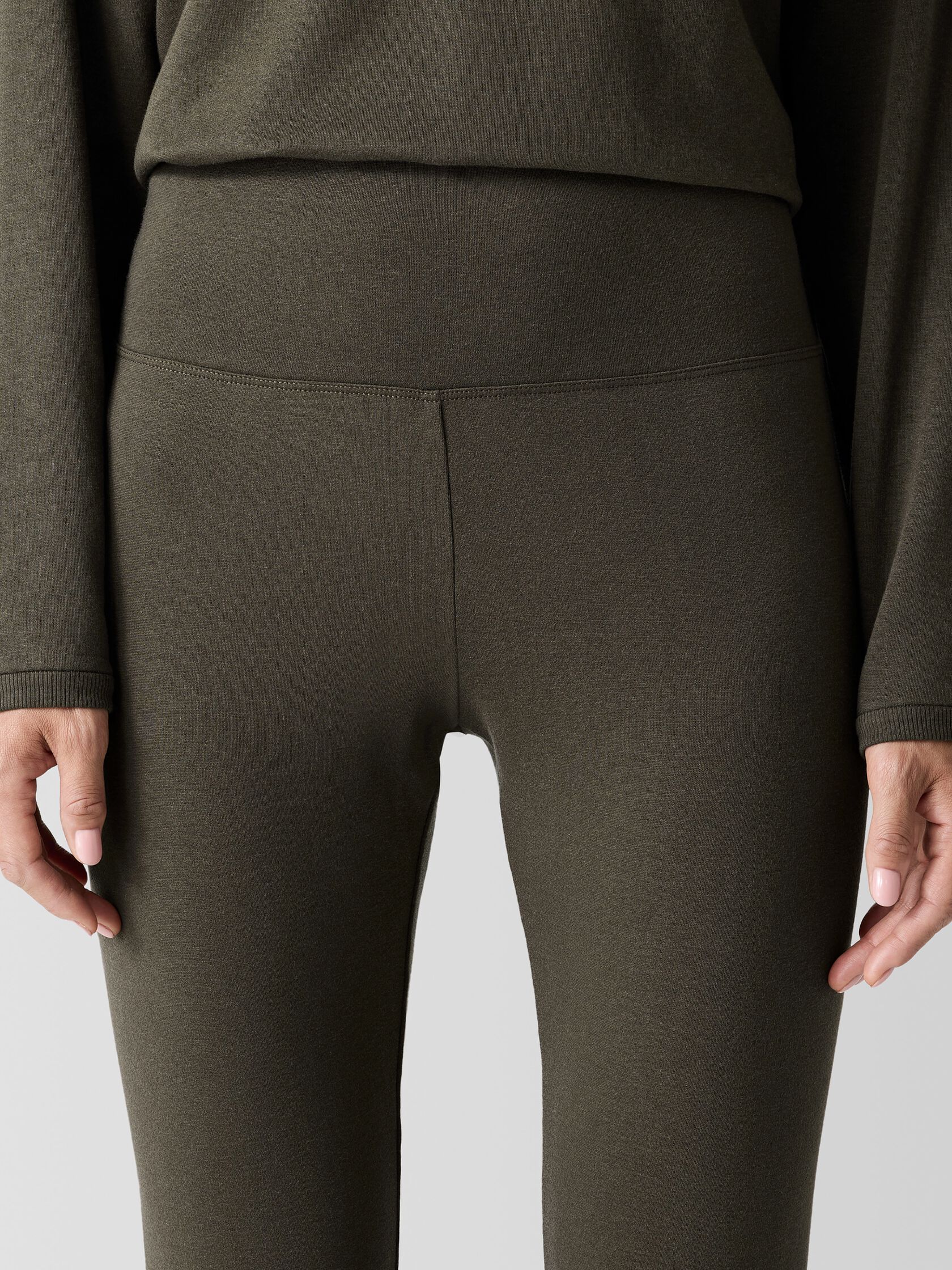 Cozy Brushed Terry Hug High-Waisted Leggings