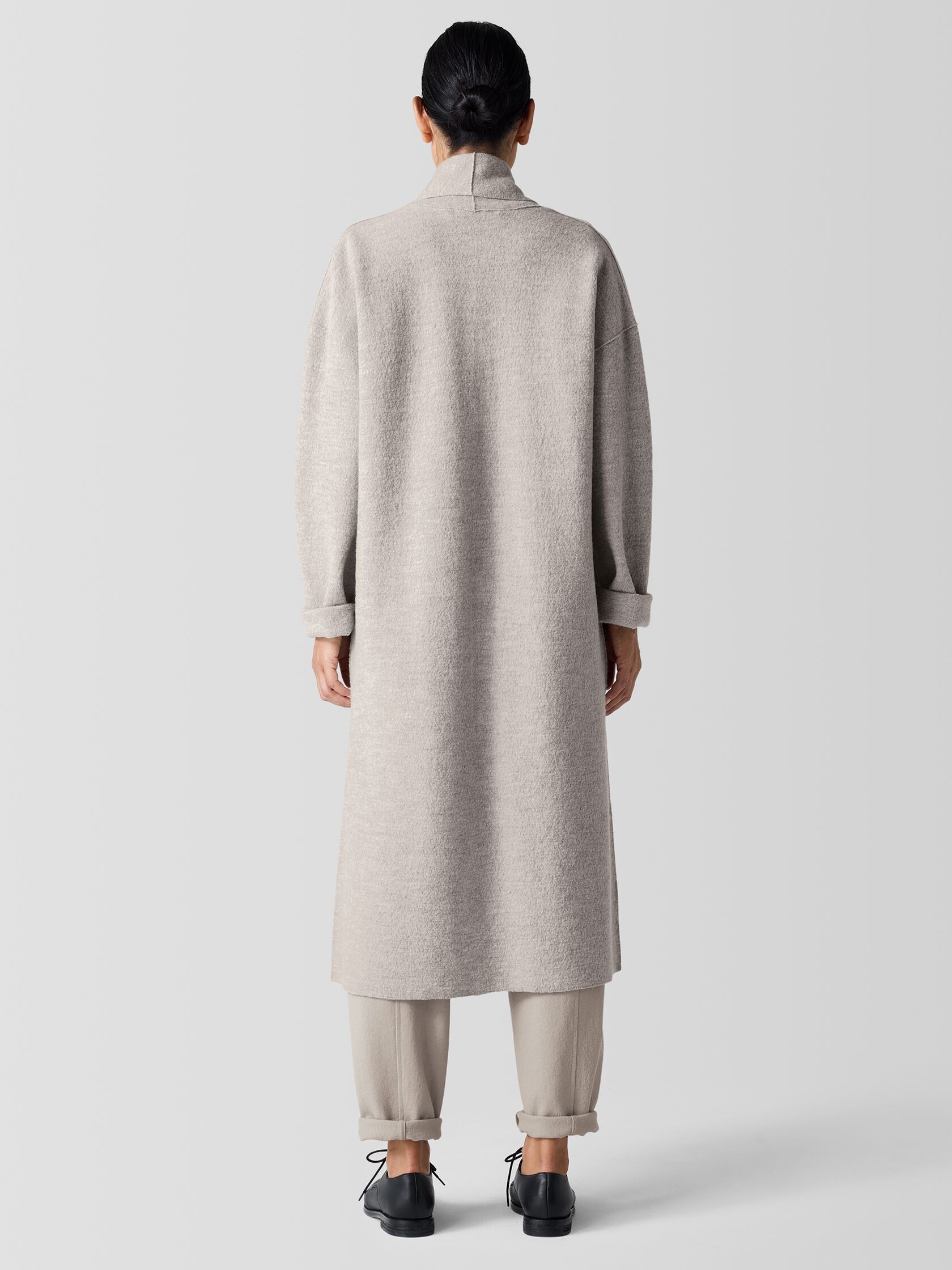 Lightweight Boiled Wool Icon Coat in Regenerative Wool