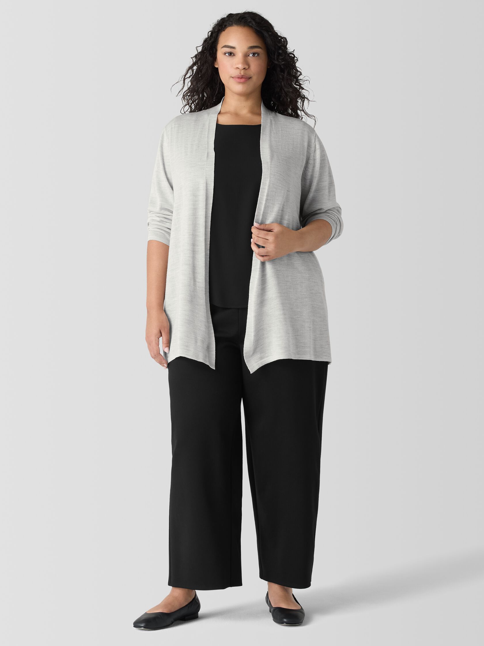 Fine Merino Cardigan in Regenerative Wool