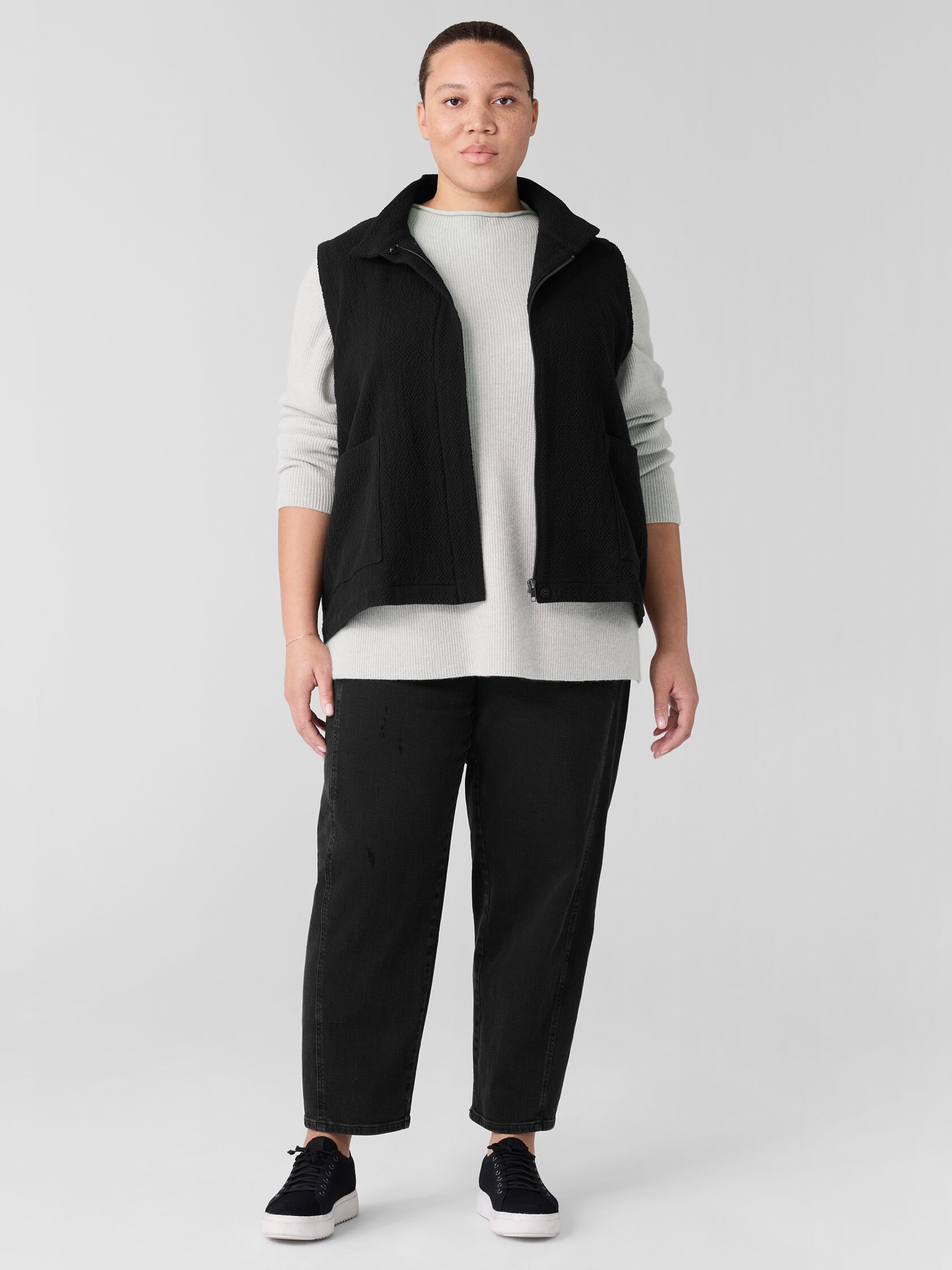 Organic Cotton Tweed Vest