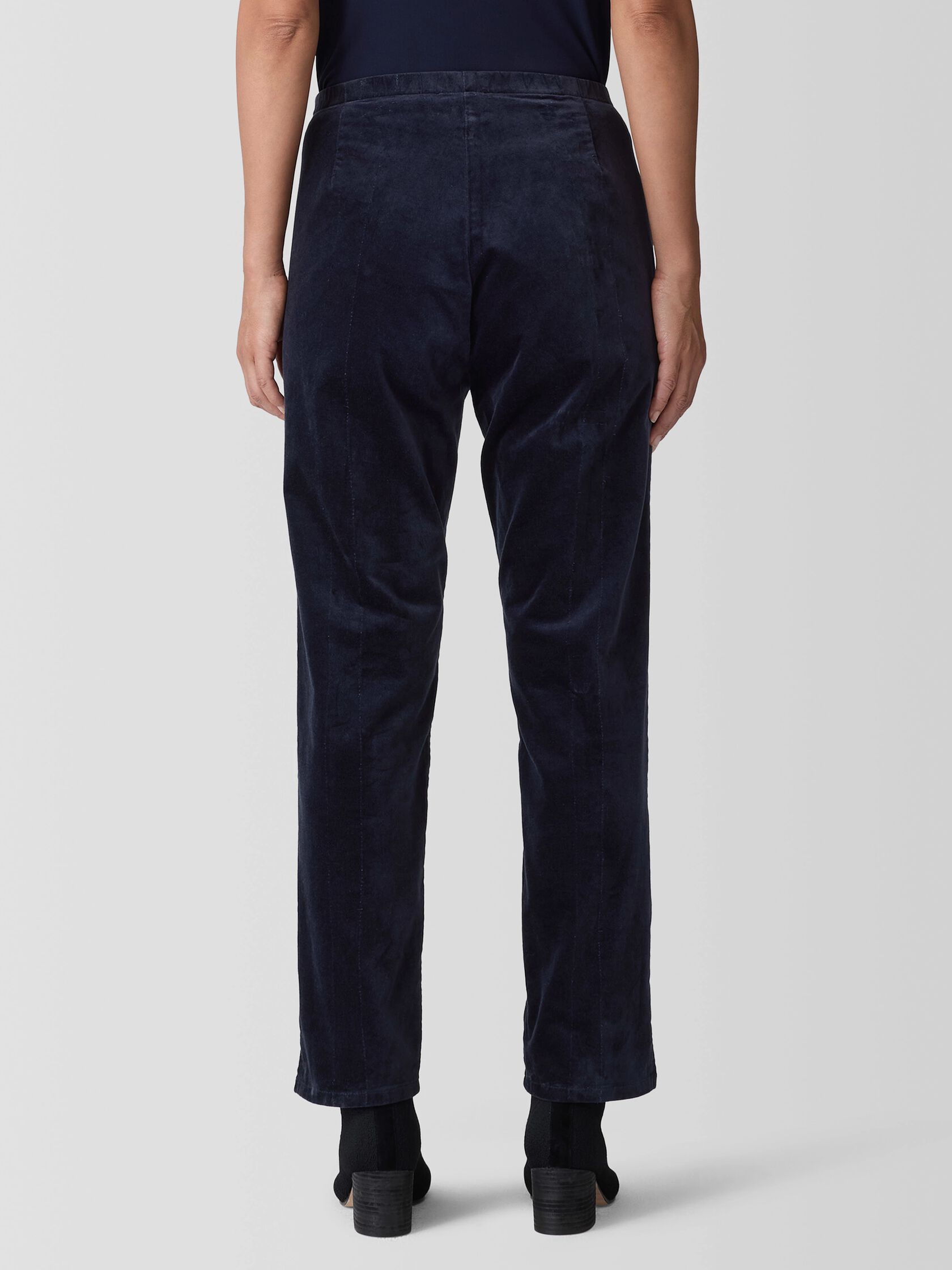 Organic Cotton Stretch Velveteen Slim Pant