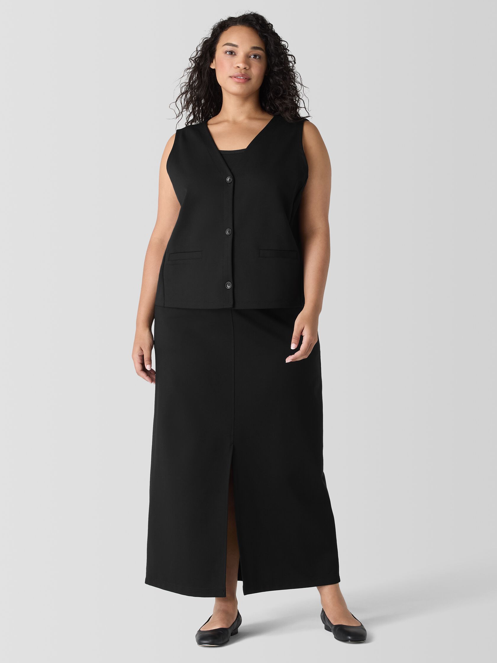 Washable Flex Ponte Vest