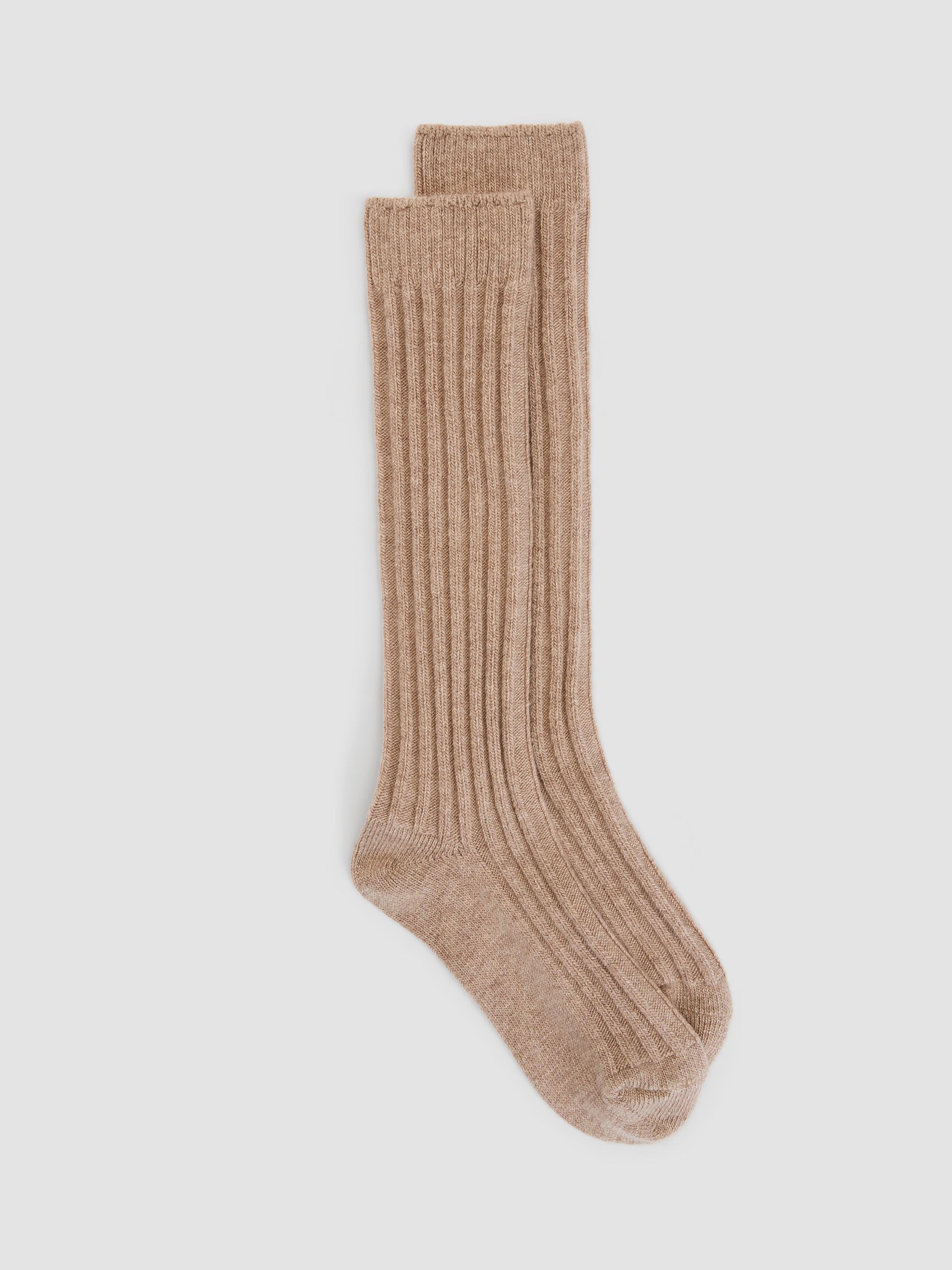 Recycled Nylon Blend Ribbed Slouch Sock
