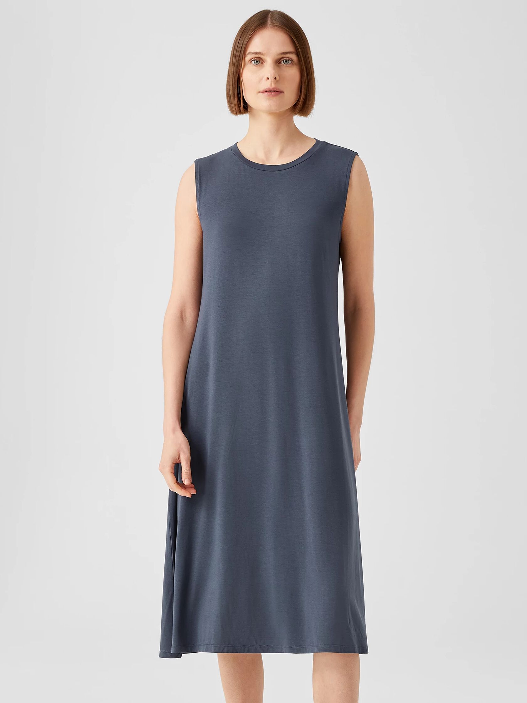Fine Jersey Crew Neck Dress