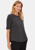 System Organic Cotton Jersey Melange Elbow-Sleeve Tee