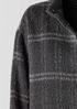Luxe Alpaca Windowpane Stand Collar Coat