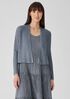 Organic Linen Cotton Airy Tuck Cropped Cardigan