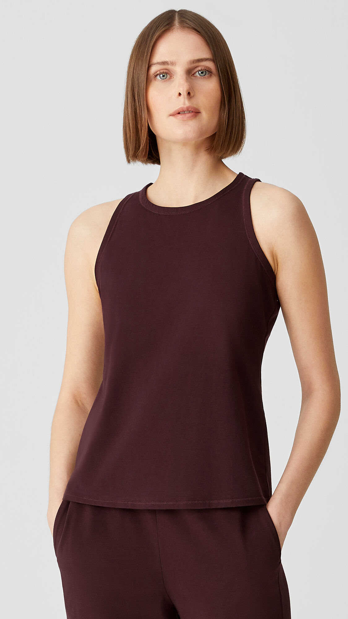 Traceable Organic Cotton Jersey Round Neck Tank