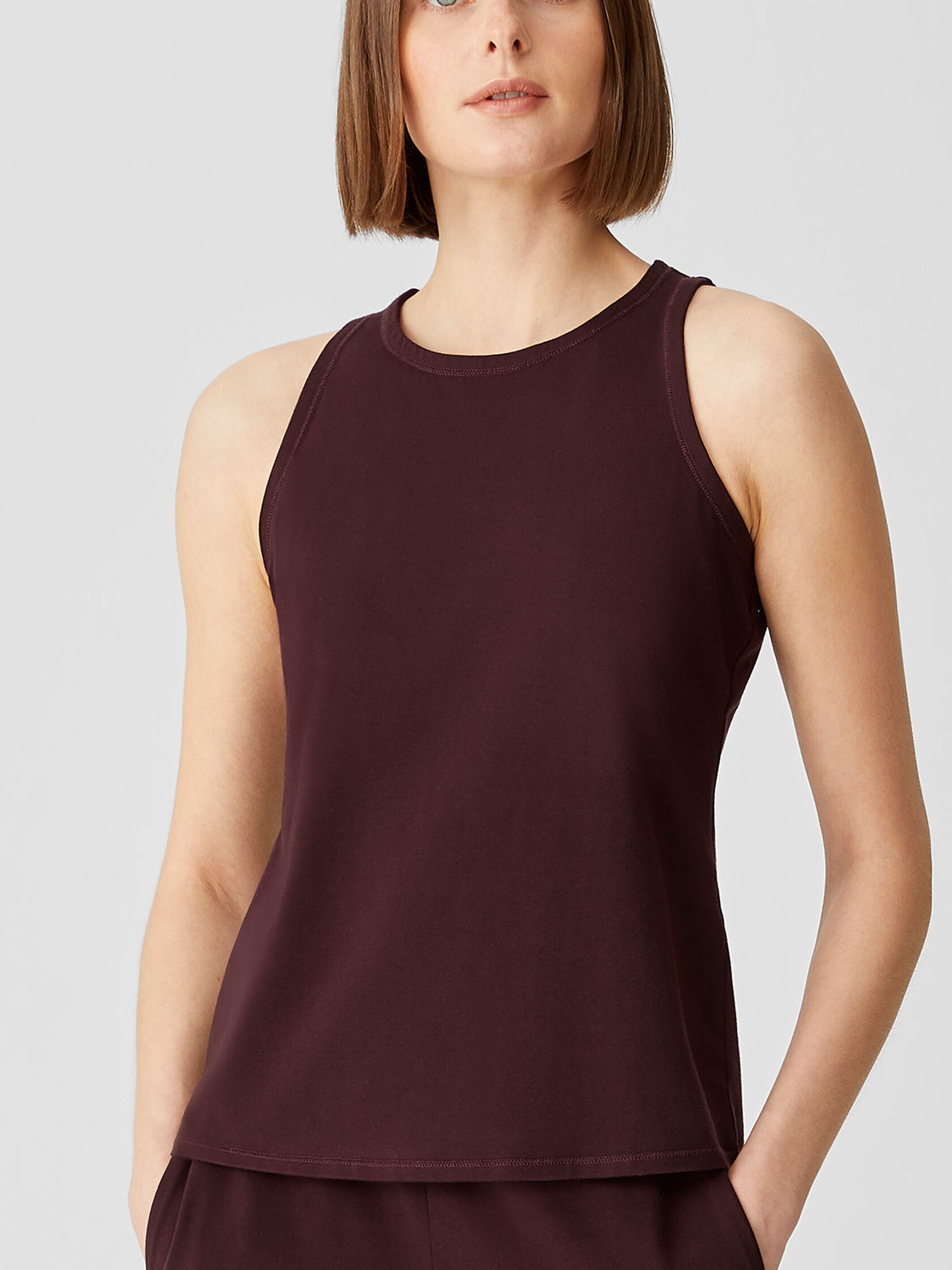 Traceable Organic Cotton Jersey Round Neck Tank