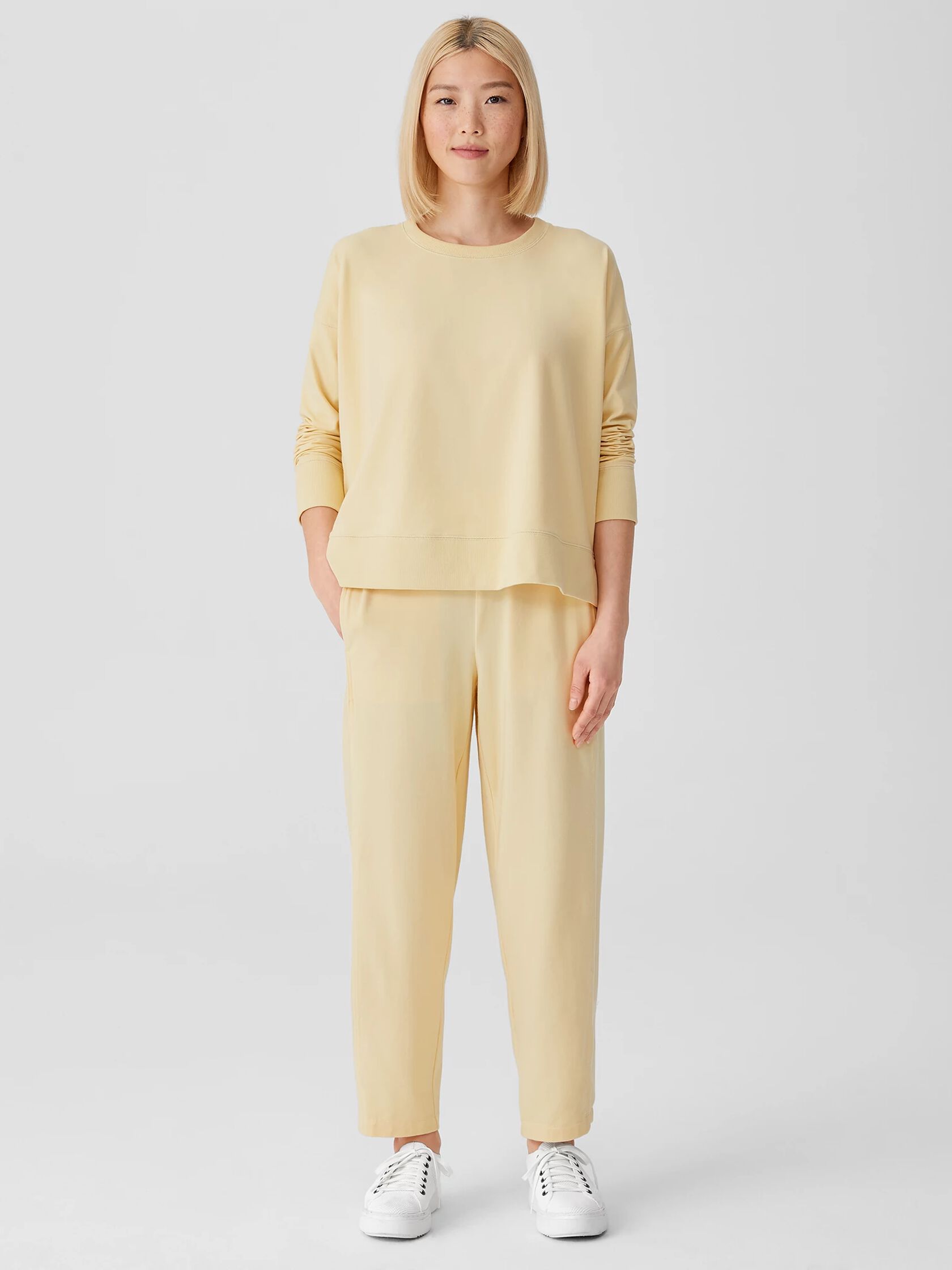 Traceable Cotton Jersey Crew Neck&nbsp;Top