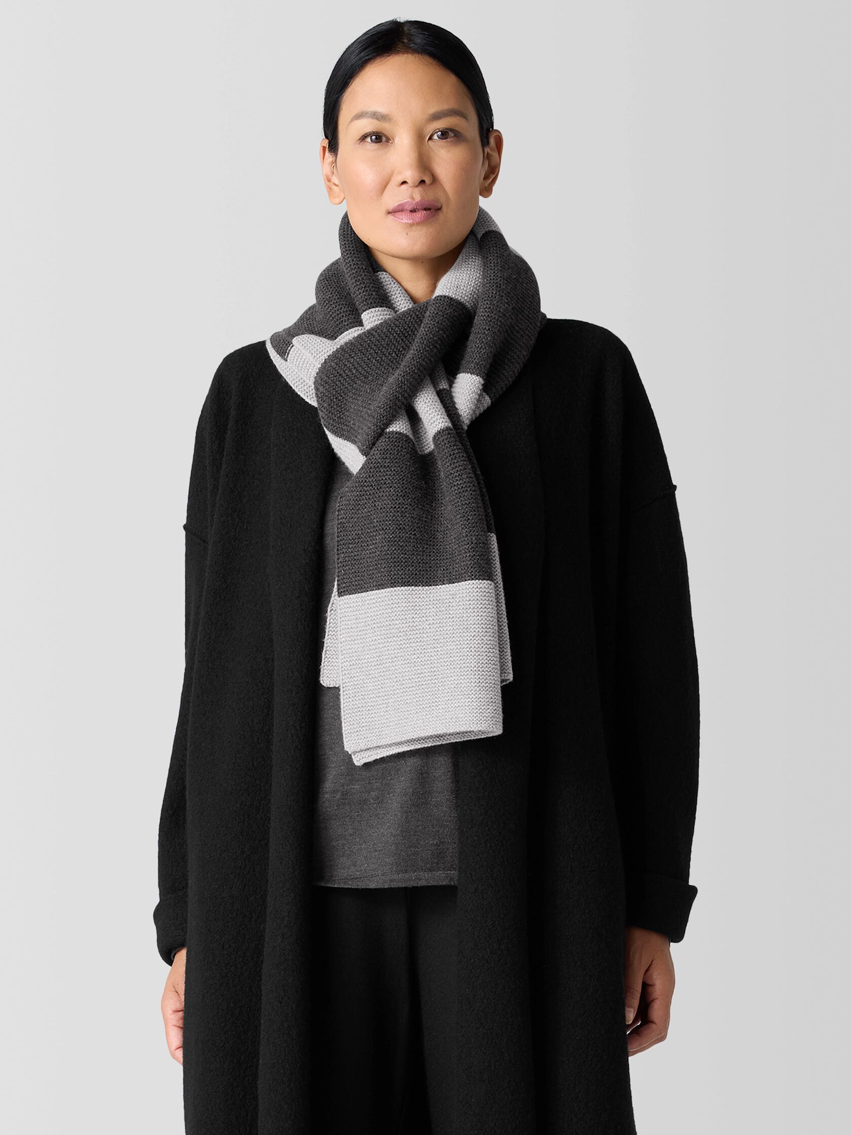 Cotton and Recycled Cashmere Scarf