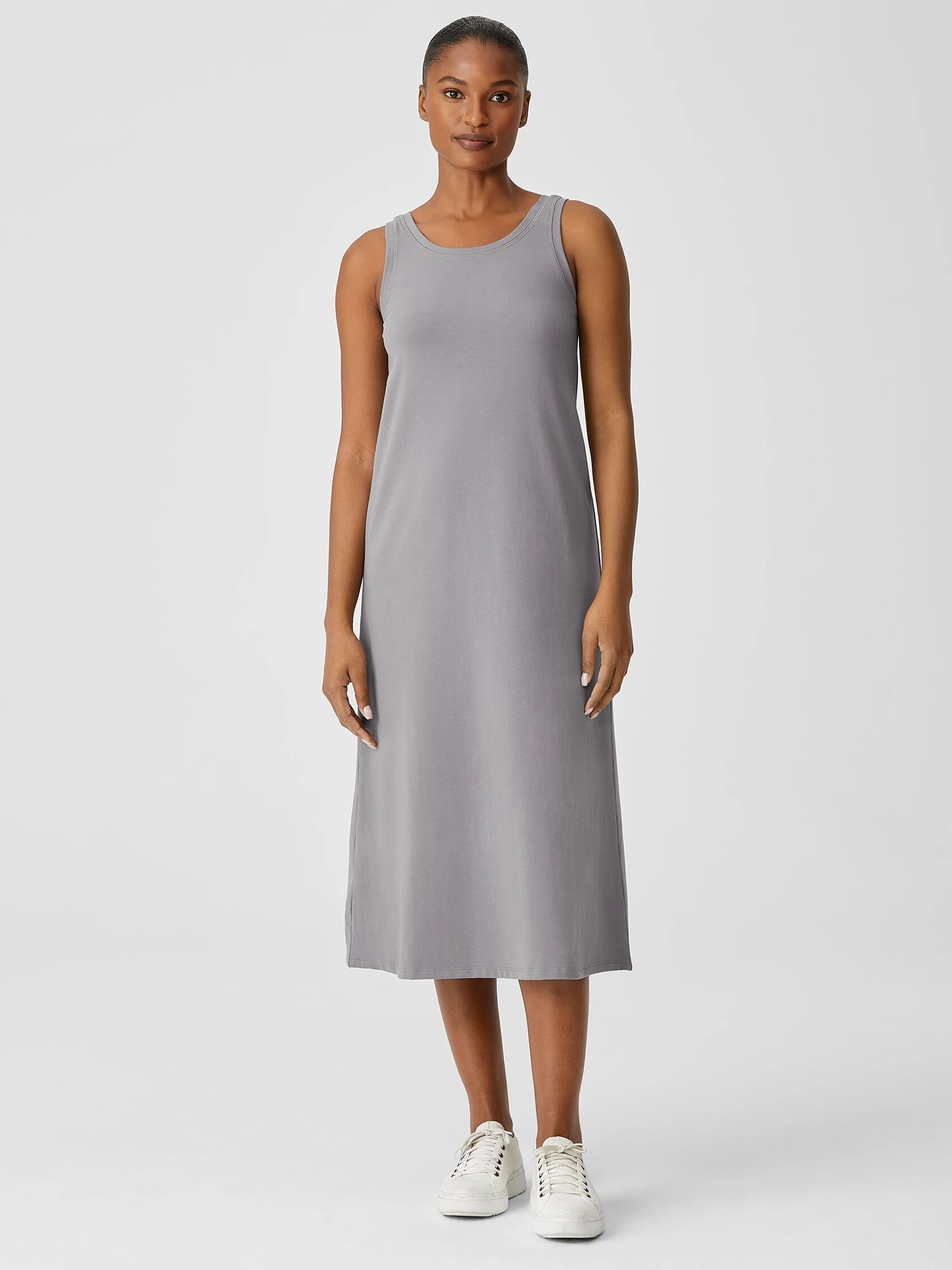 Pima Cotton Stretch Jersey Tank Dress