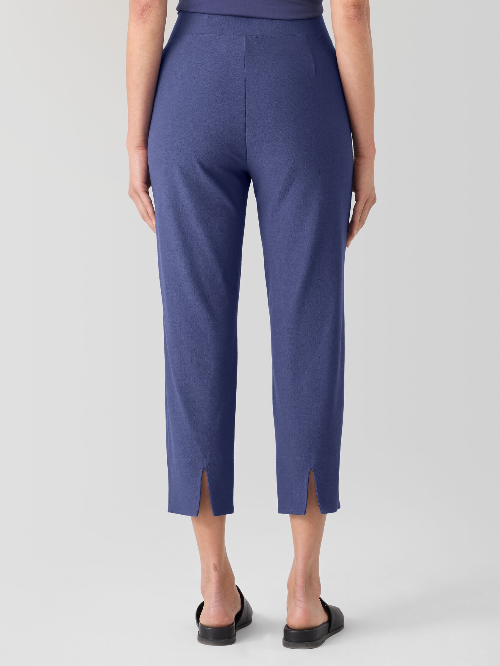 Washable Stretch Crepe Slim Pant
